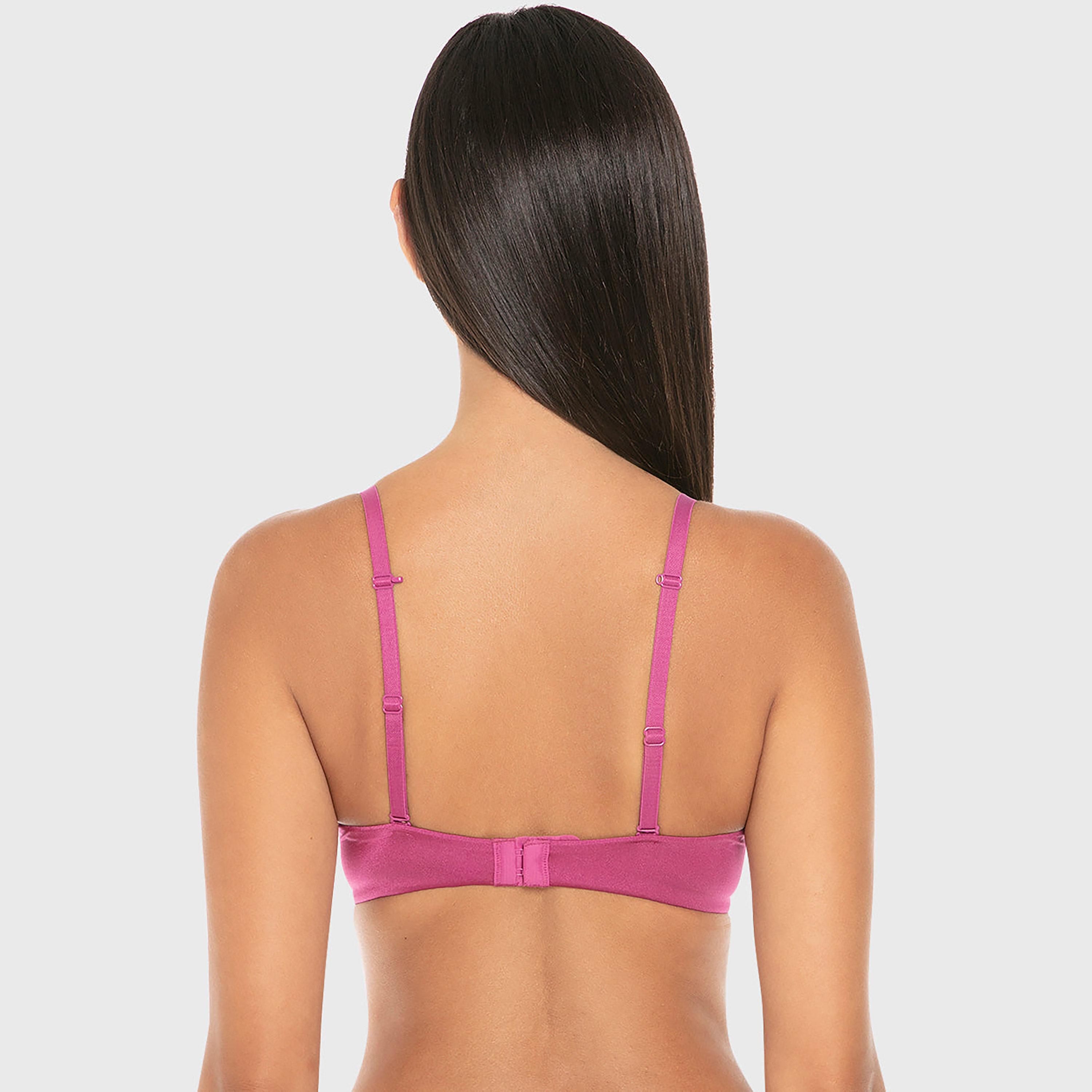 Isla & Evie Luxe Fashion Lace Wired High Support Padded Women's Double Push-Up Plunge Bra-women-clothing-lingerie-bras-image-4