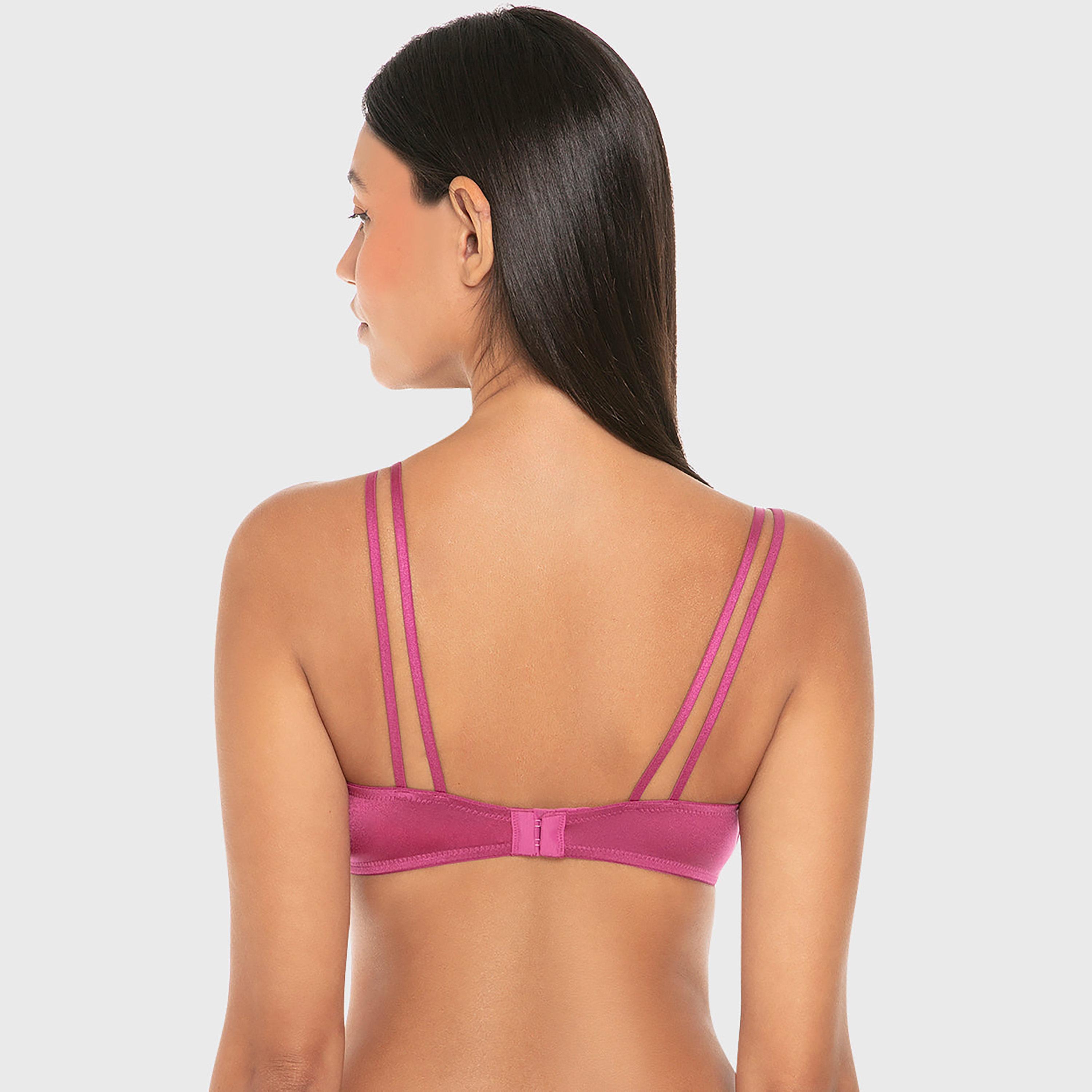 Isla & Evie Luxe Fashion Lace Wired High Support Gel Padding Women's Push-Up Plunge Bra-women-clothing-lingerie-bras-image-4