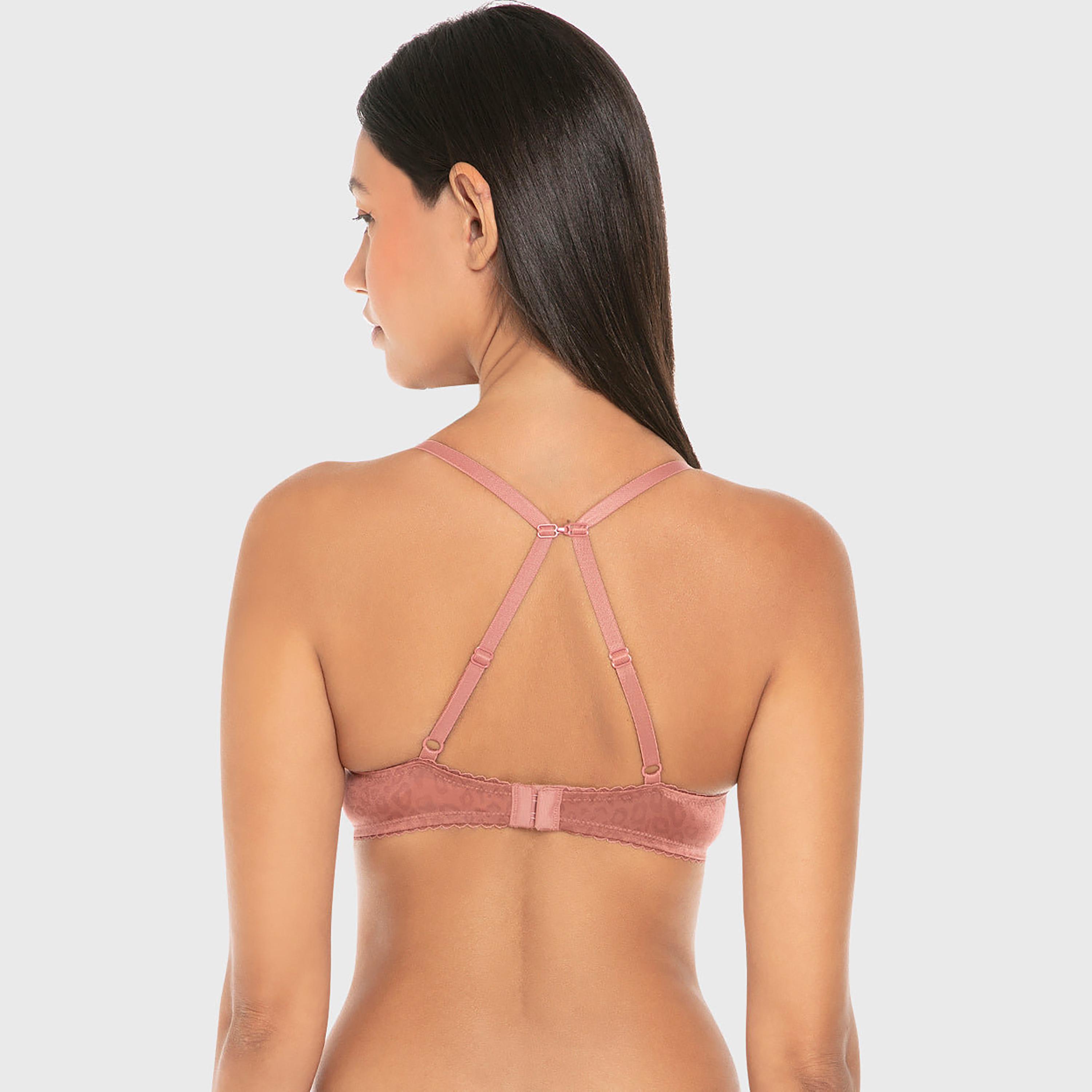 Isla & Evie Animal Print Wired High Support Gel Padding Women's Push-Up Plunge Bra-women-clothing-lingerie-bras-image-3