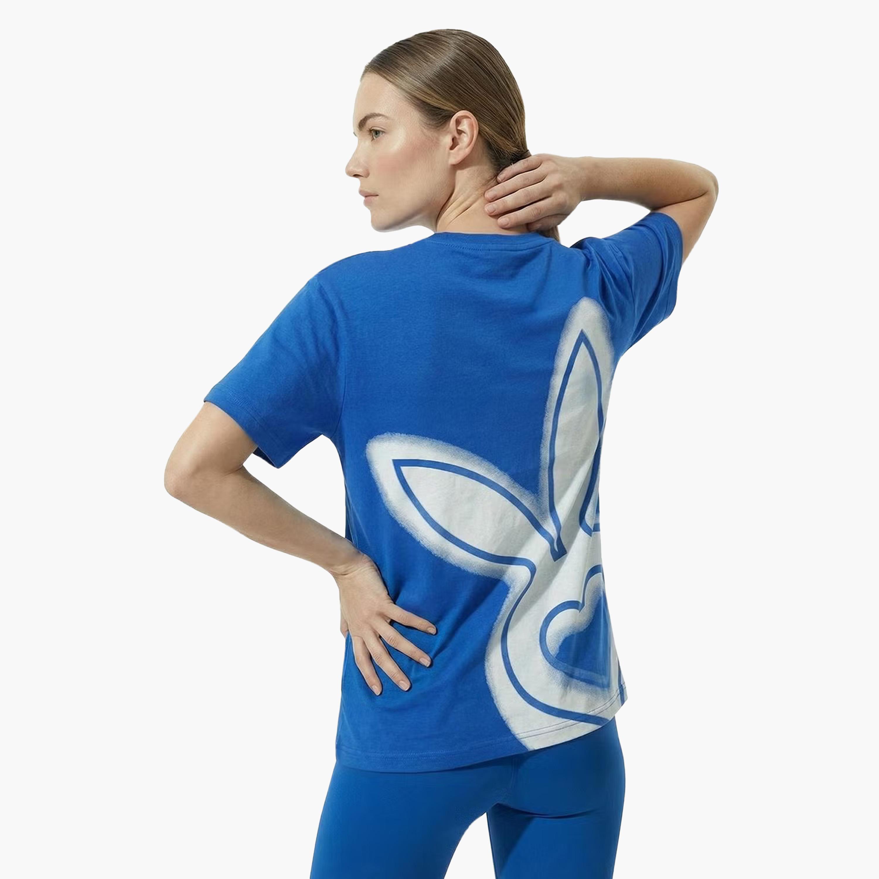 Cardio Bunny Graphic Print Crew Neck Drop Sleeves Women's Regular T-Shirt-women-clothing-tshirts-image-3