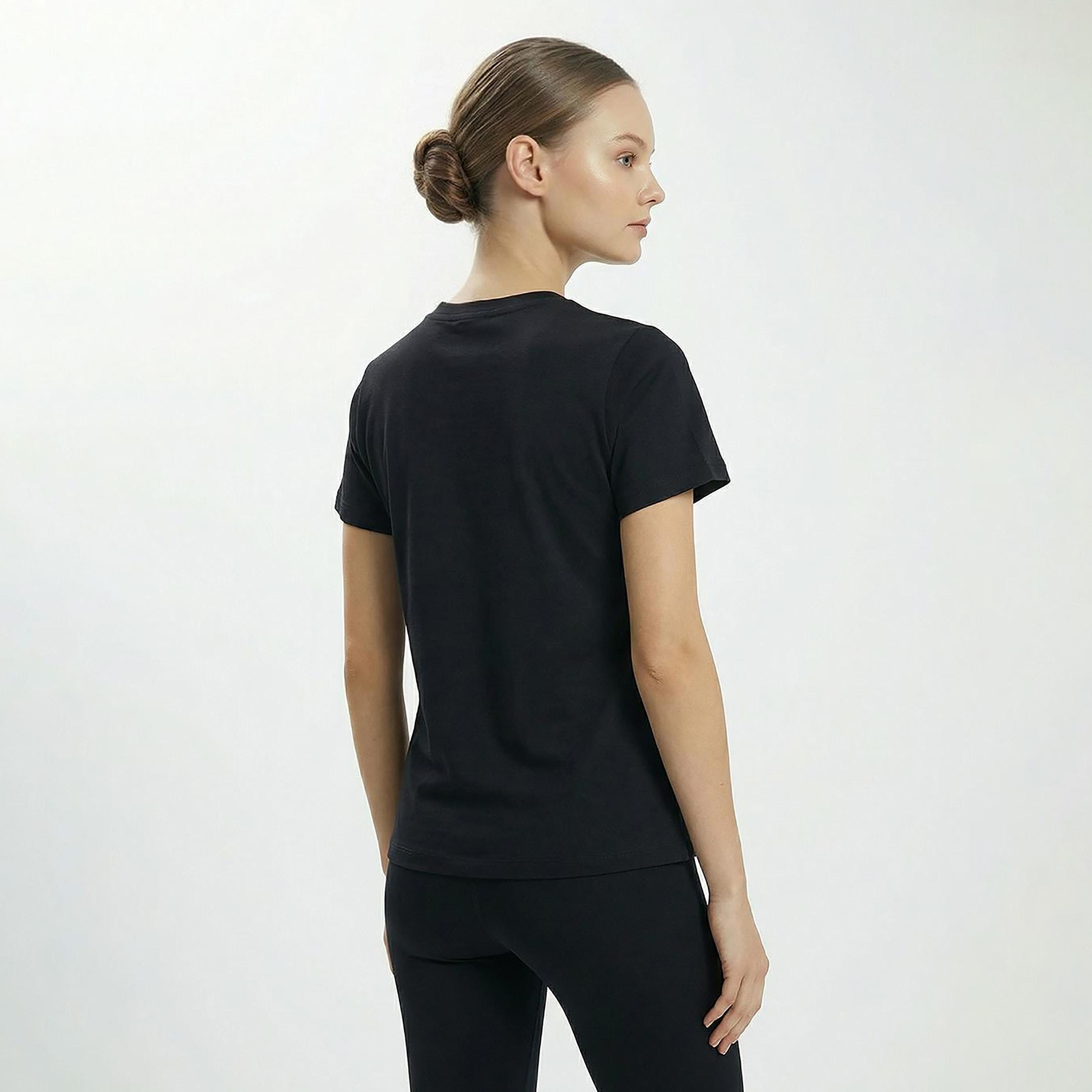 Cardio Bunny Logo Print Crew Neck Short Sleeves Women's Regular T-Shirt-women-clothing-tshirts-image-4