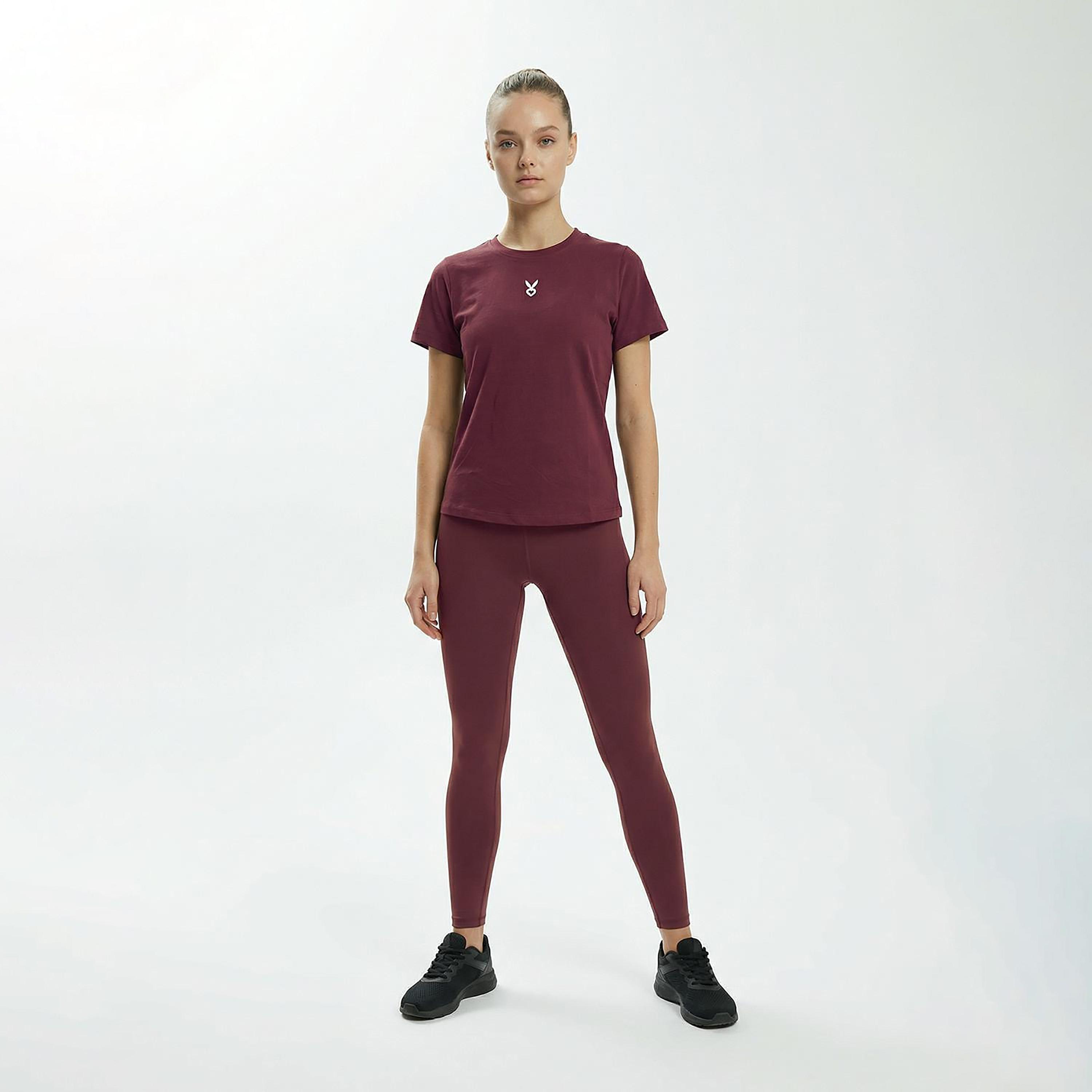 Cardio Bunny Logo Print Crew Neck Short Sleeves Women's Regular T-Shirt-women-clothing-tshirts-image-2