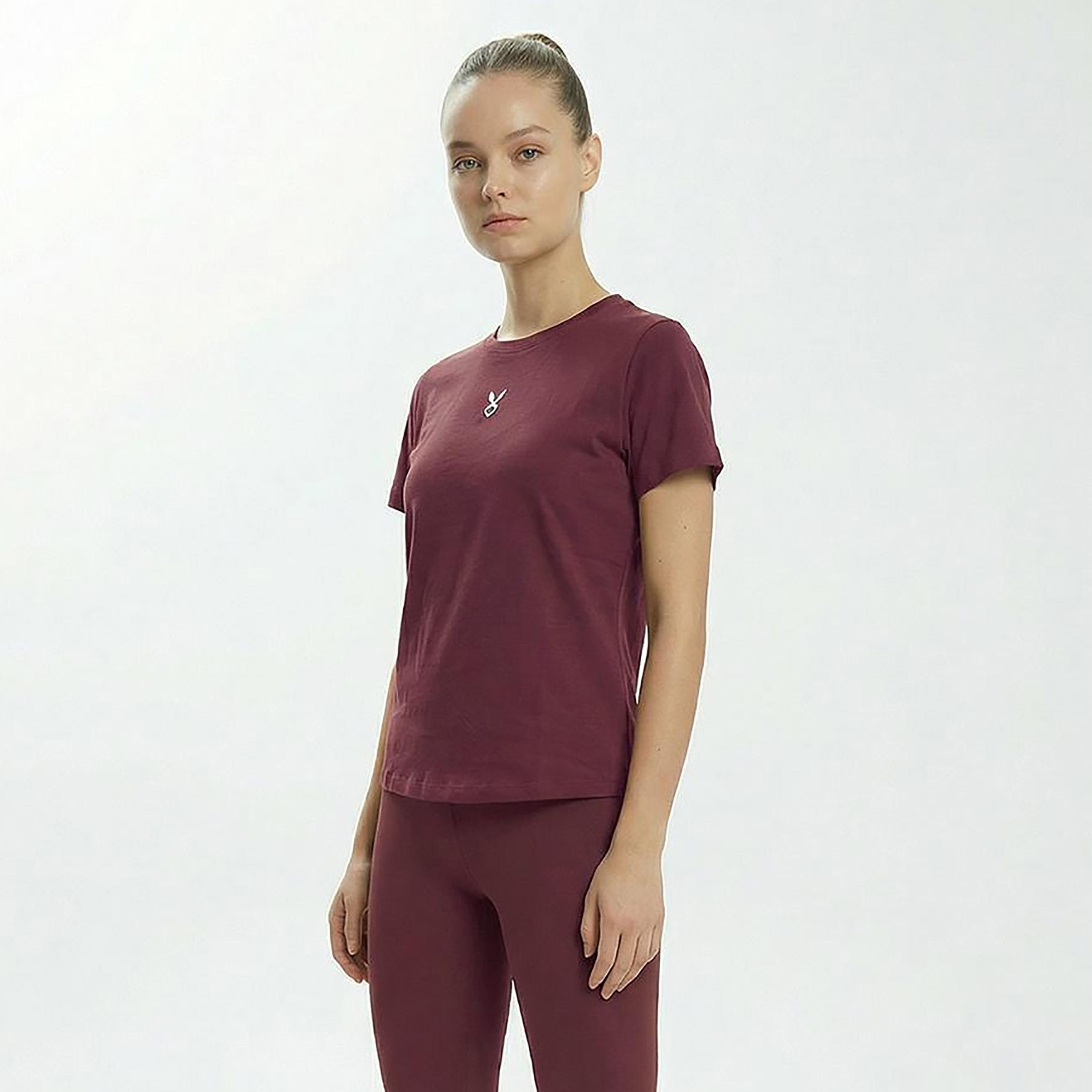Cardio Bunny Logo Print Crew Neck Short Sleeves Women's Regular T-Shirt-women-clothing-tshirts-image-5