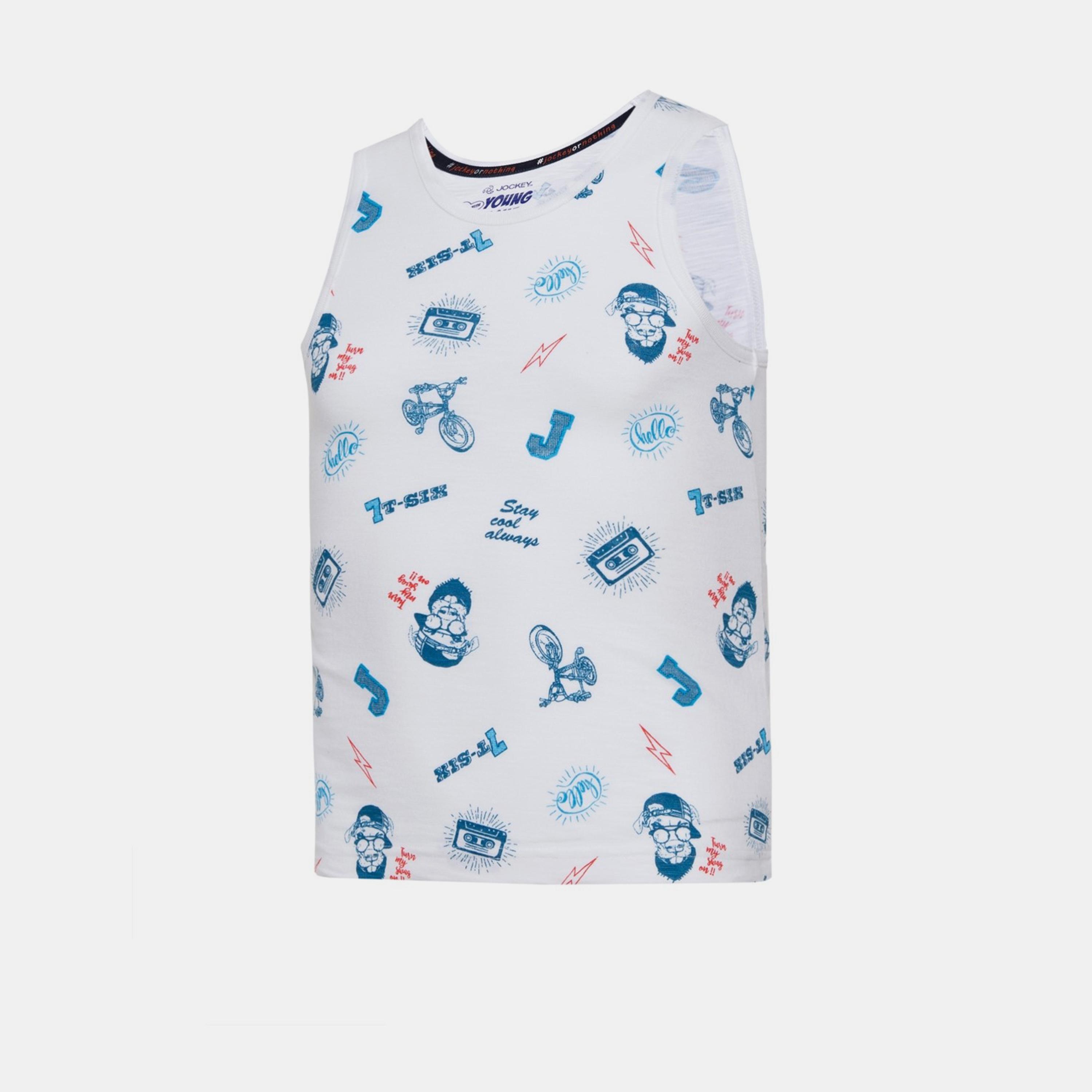 Jockey Boy's Young Casuals Printed Tank top-boys-clothing-sportswear-tops-image-1