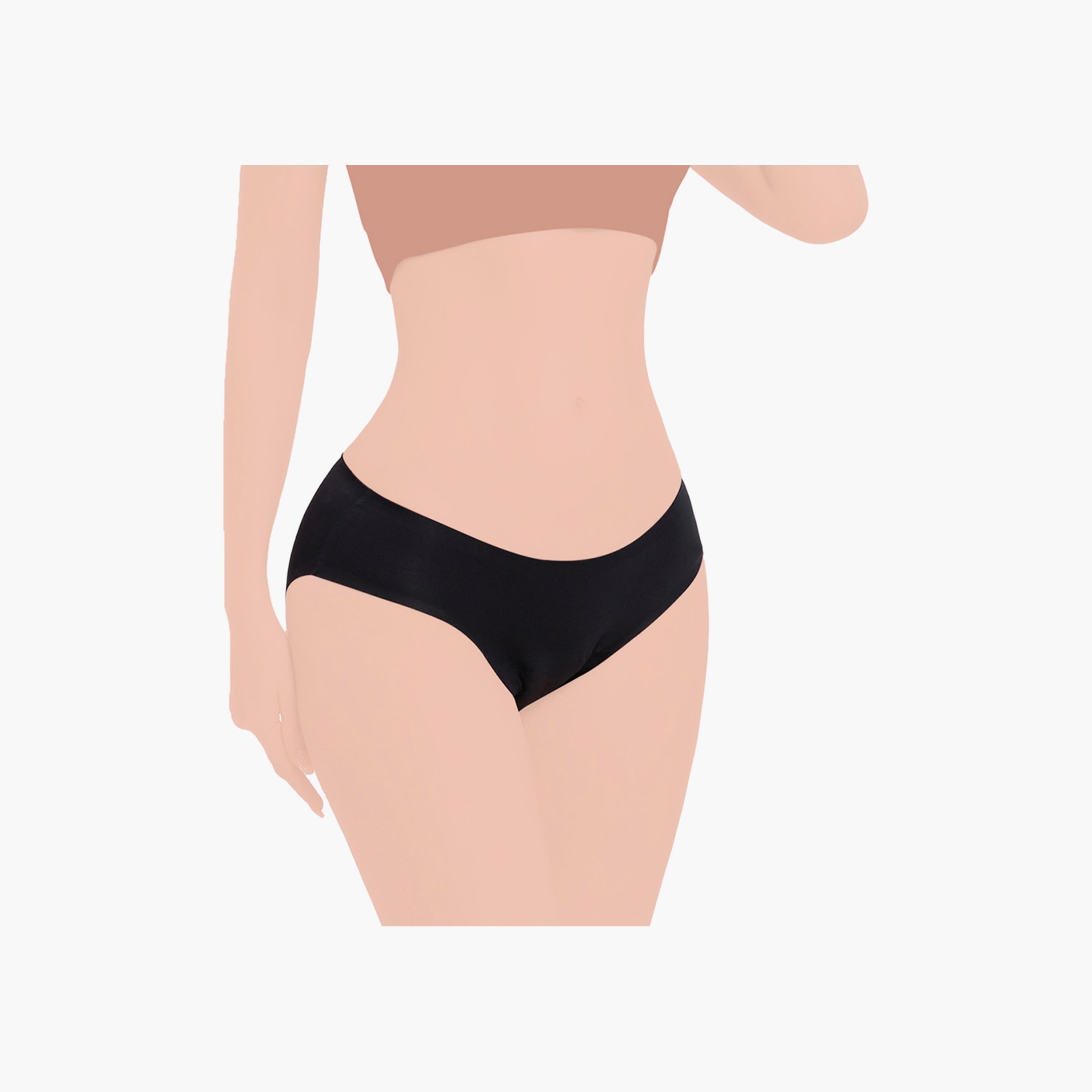 Core Comfort Cotton Period Pants, Black-girls-clothing-innerwear-panties-image-2