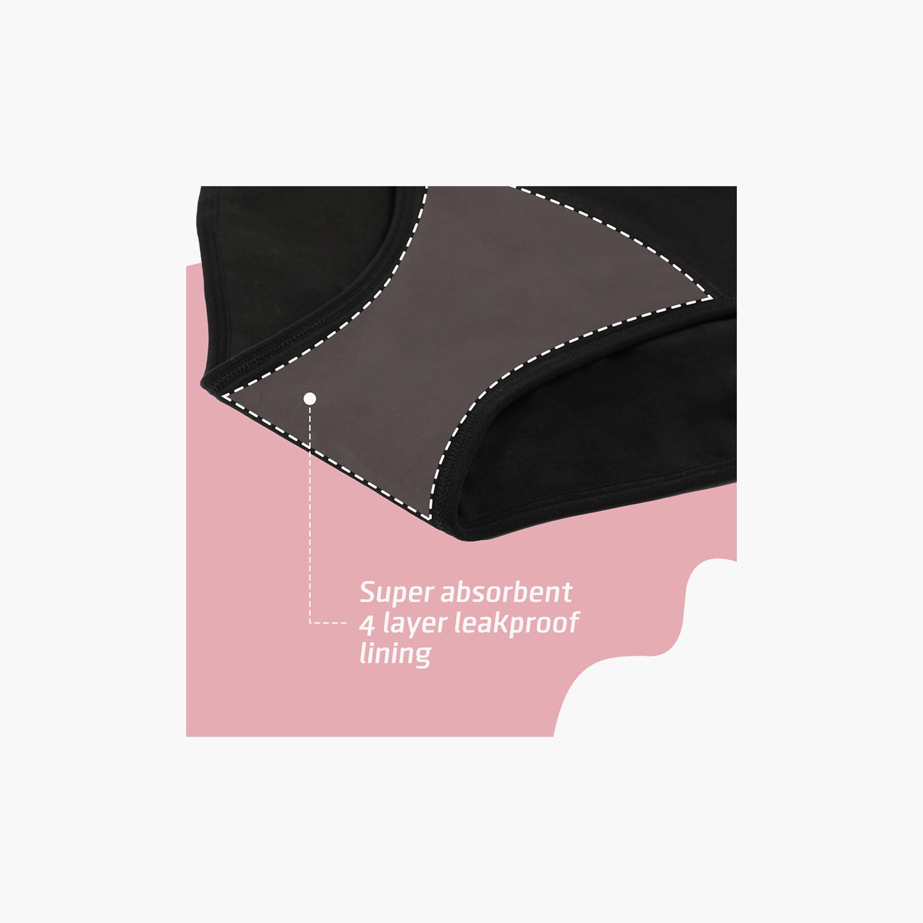 Core Comfort Cotton Period Pants, Black-girls-clothing-innerwear-panties-image-3