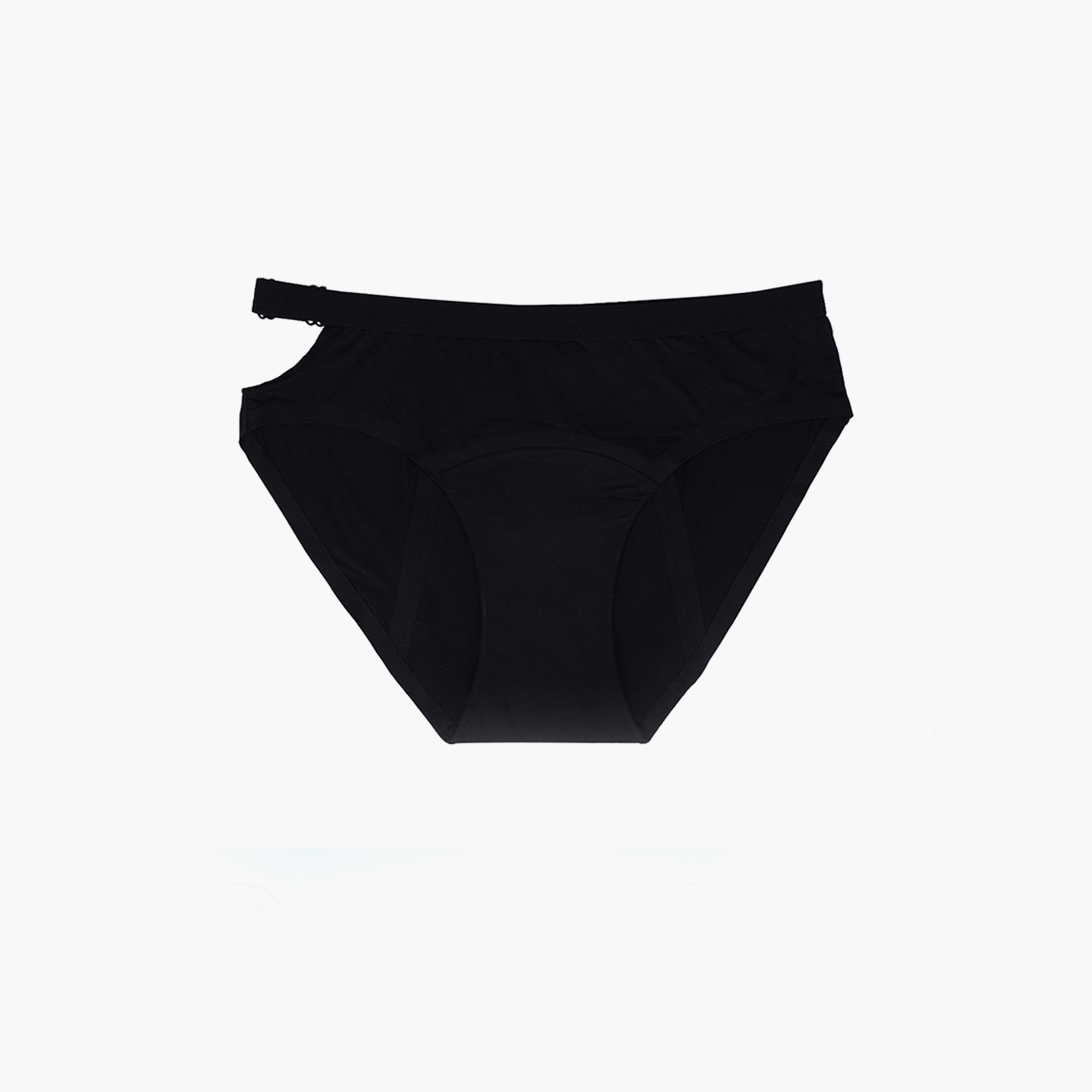 Core Comfort Flexi Period Pants, Black-girls-clothing-innerwear-panties-image-1