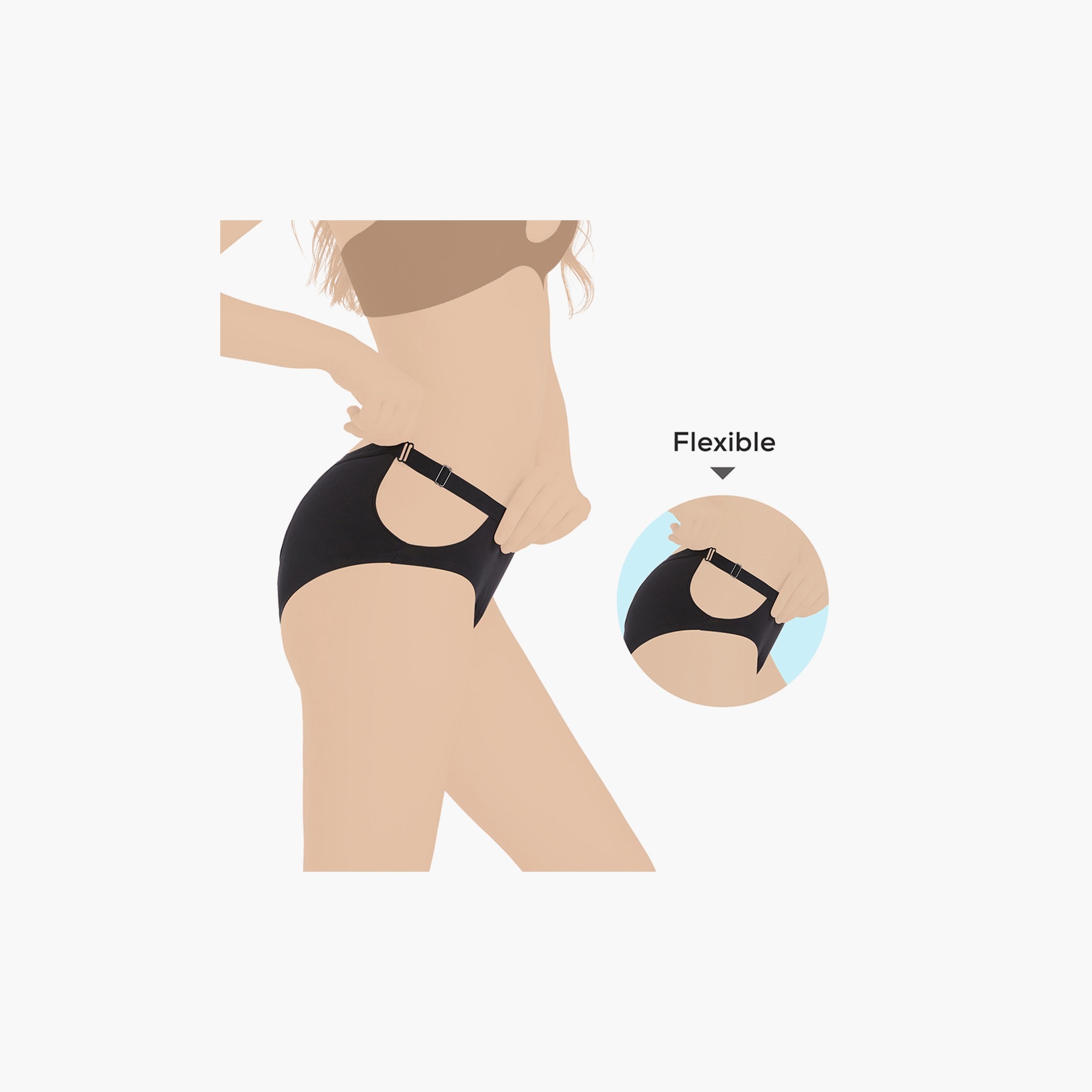 Core Comfort Flexi Period Pants, Black-girls-clothing-innerwear-panties-image-2
