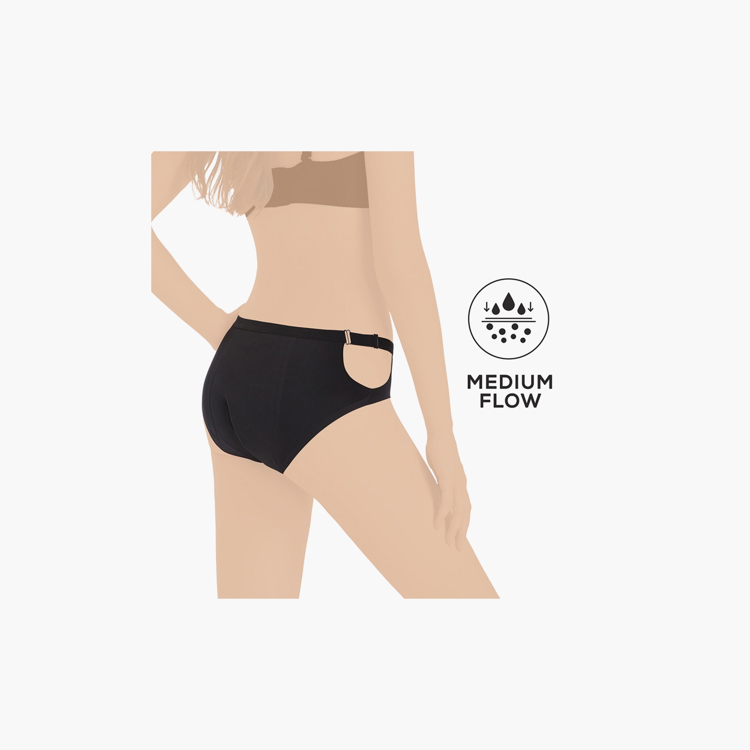 Core Comfort Flexi Period Pants, Black-girls-clothing-innerwear-panties-image-4