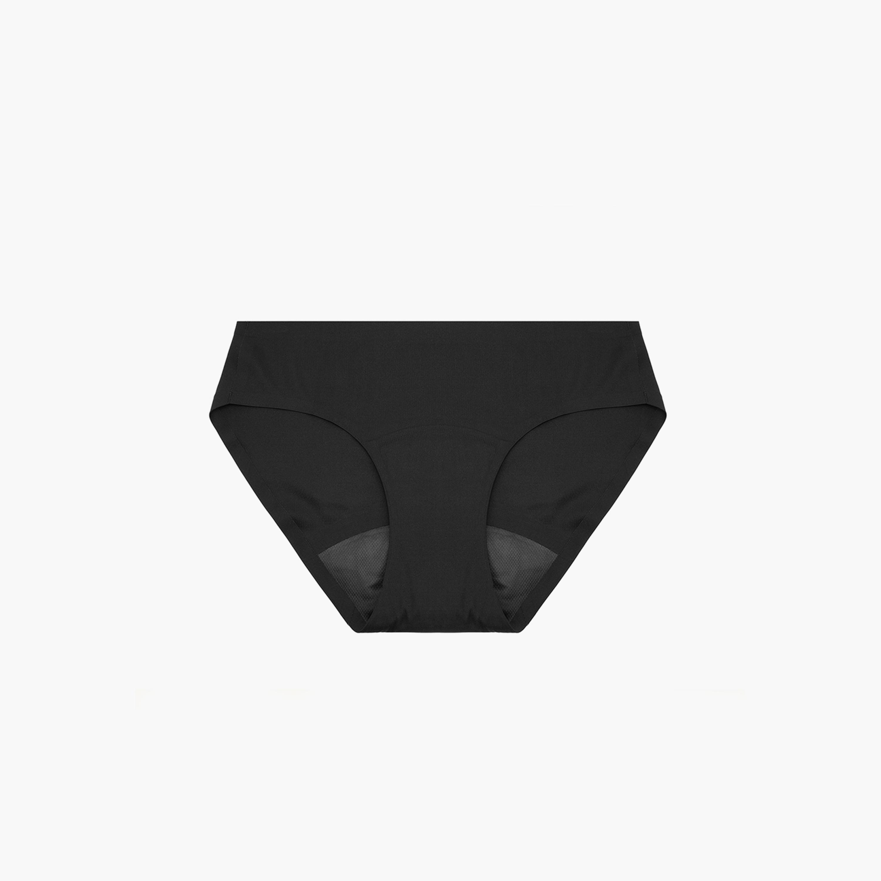 Core Comfort Seamless Max Period Pants, Black -girls-clothing-innerwear-panties-image-1
