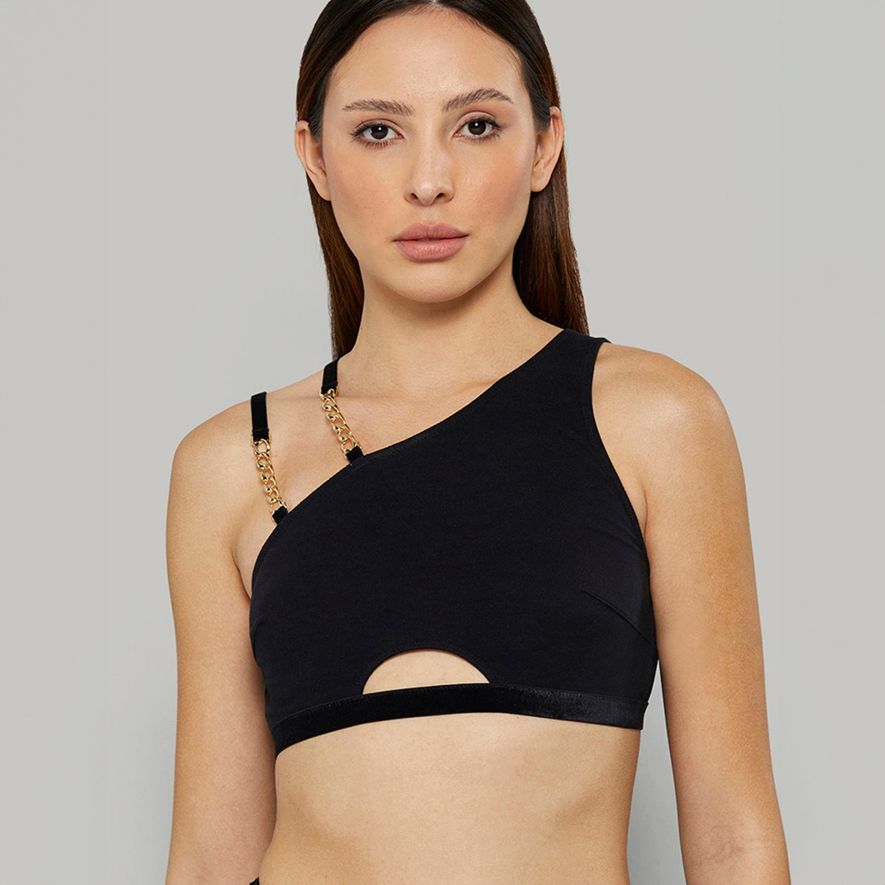 Isla & Evie Sexy Black Wired Women's Bralette-women-clothing-lingerie-bras-image-1