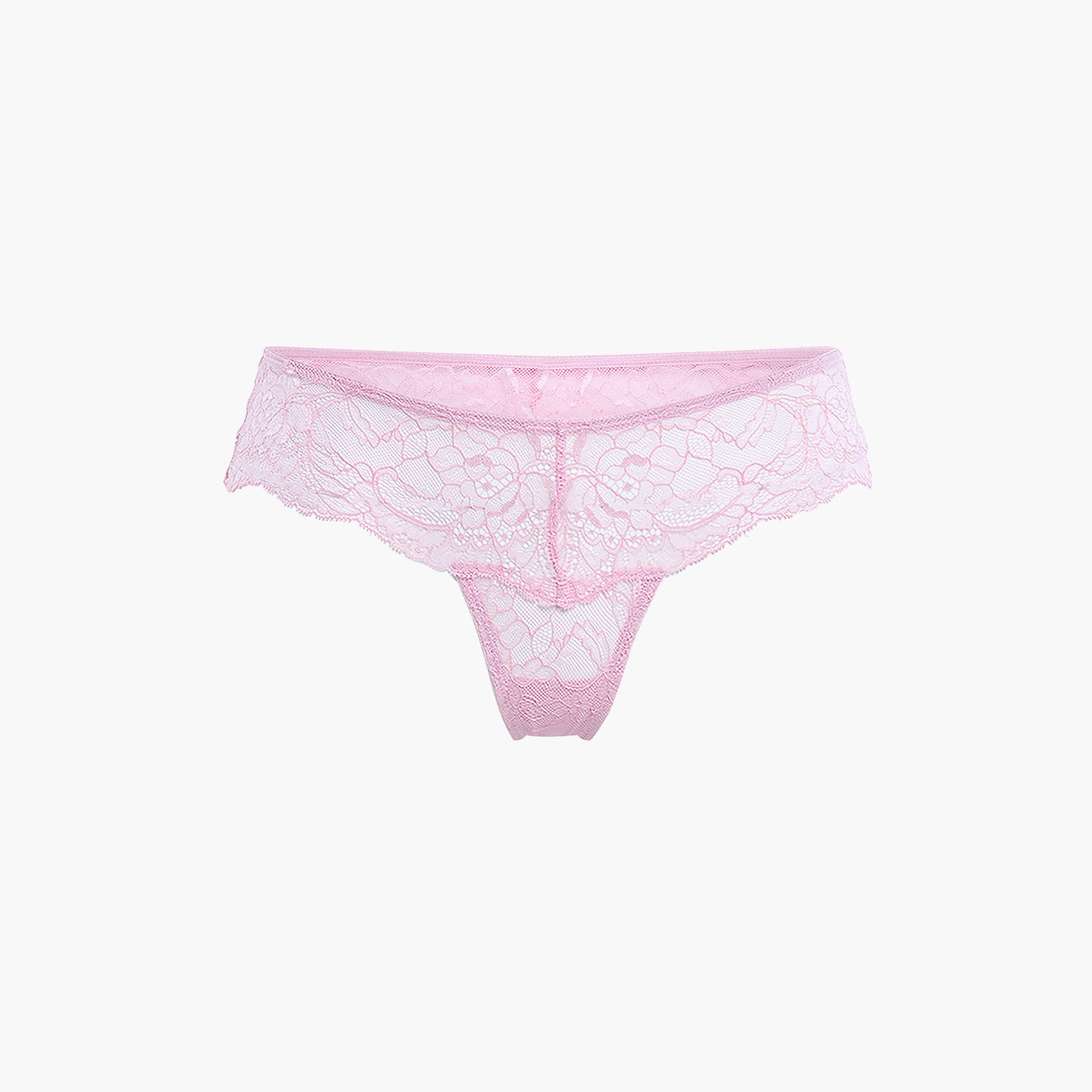 Isla & Evie Sexy Lace Low Coverage Women's Thong Panty-women-clothing-lingerie-panties-image-1