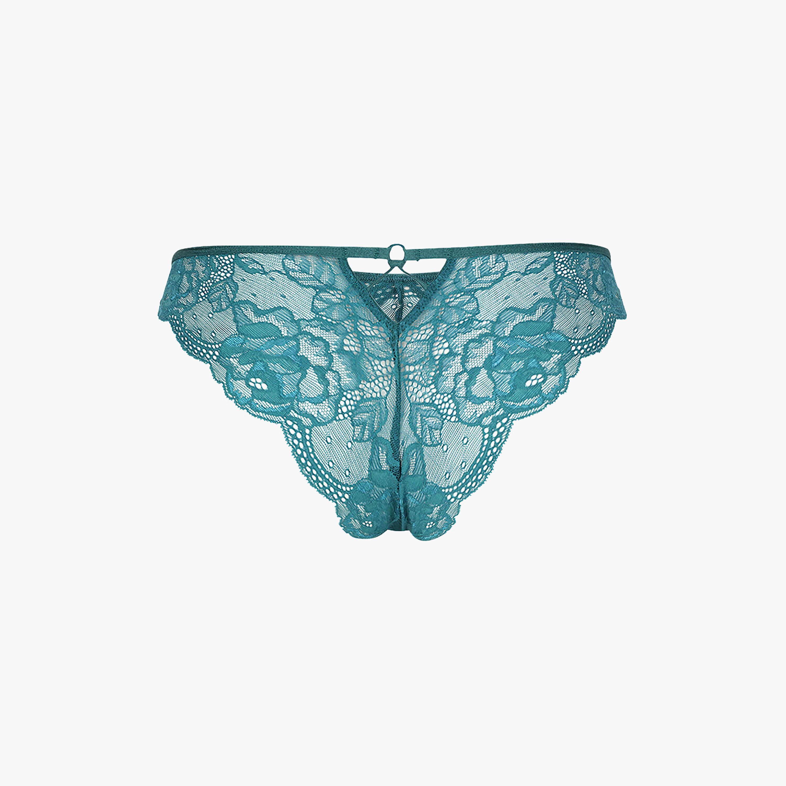 Isla & Evie Sexy Lace Medium Coverage Women's Cheeky Panty-women-clothing-lingerie-panties-image-2