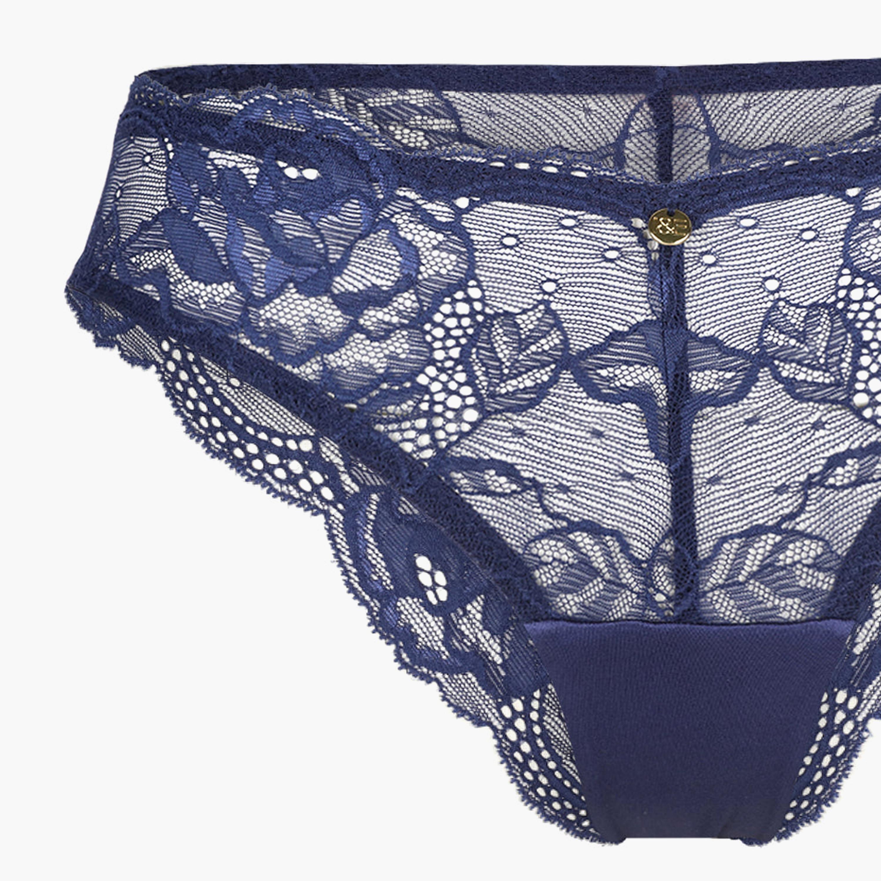 ملابس داخلية شيكي نسائي دانتيل مثير بتغطية متوسطة من إيسلا اند إيفي-women-clothing-lingerie-panties-image-3