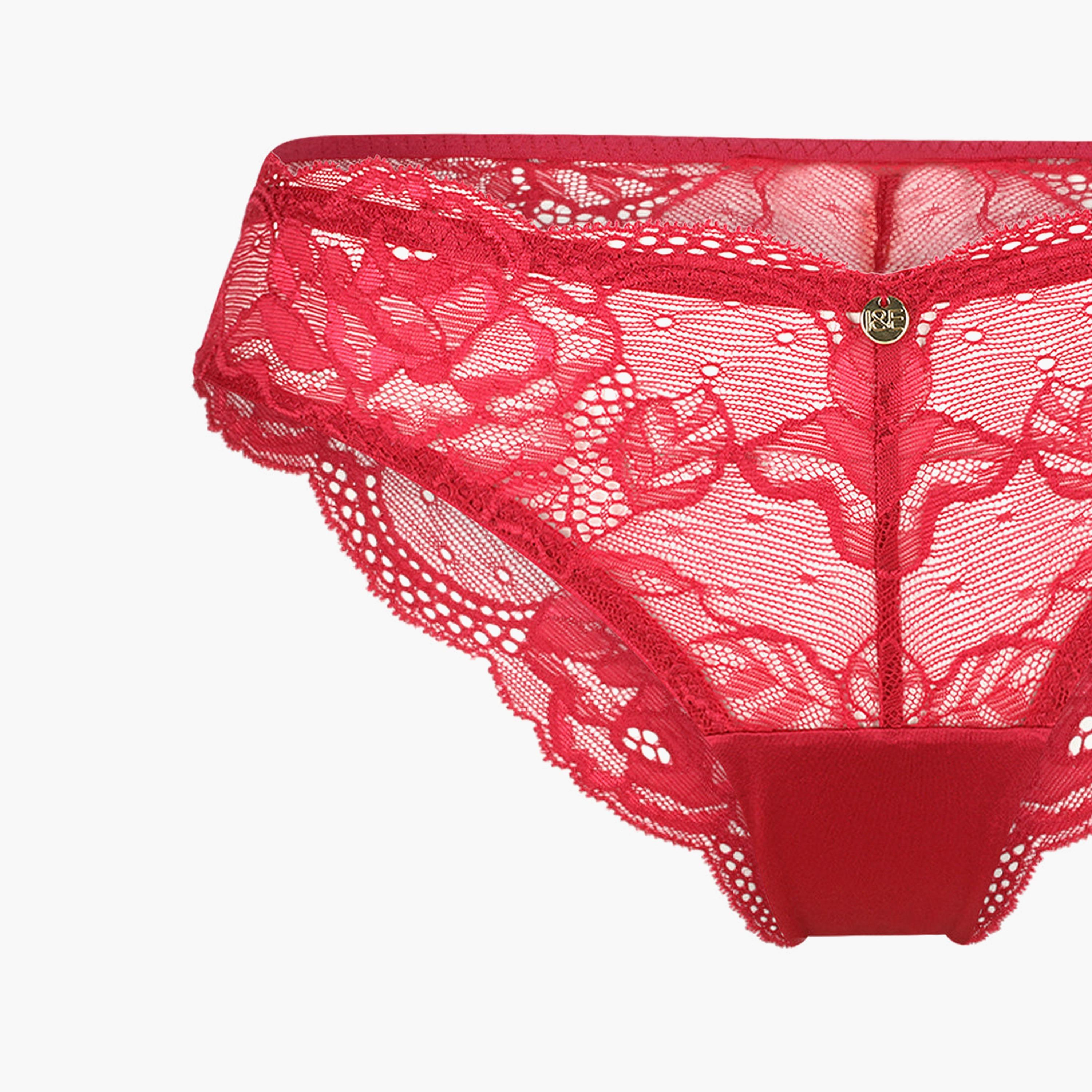 ملابس داخلية شيكي نسائي دانتيل مثير بتغطية متوسطة من إيسلا اند إيفي-women-clothing-lingerie-panties-image-3