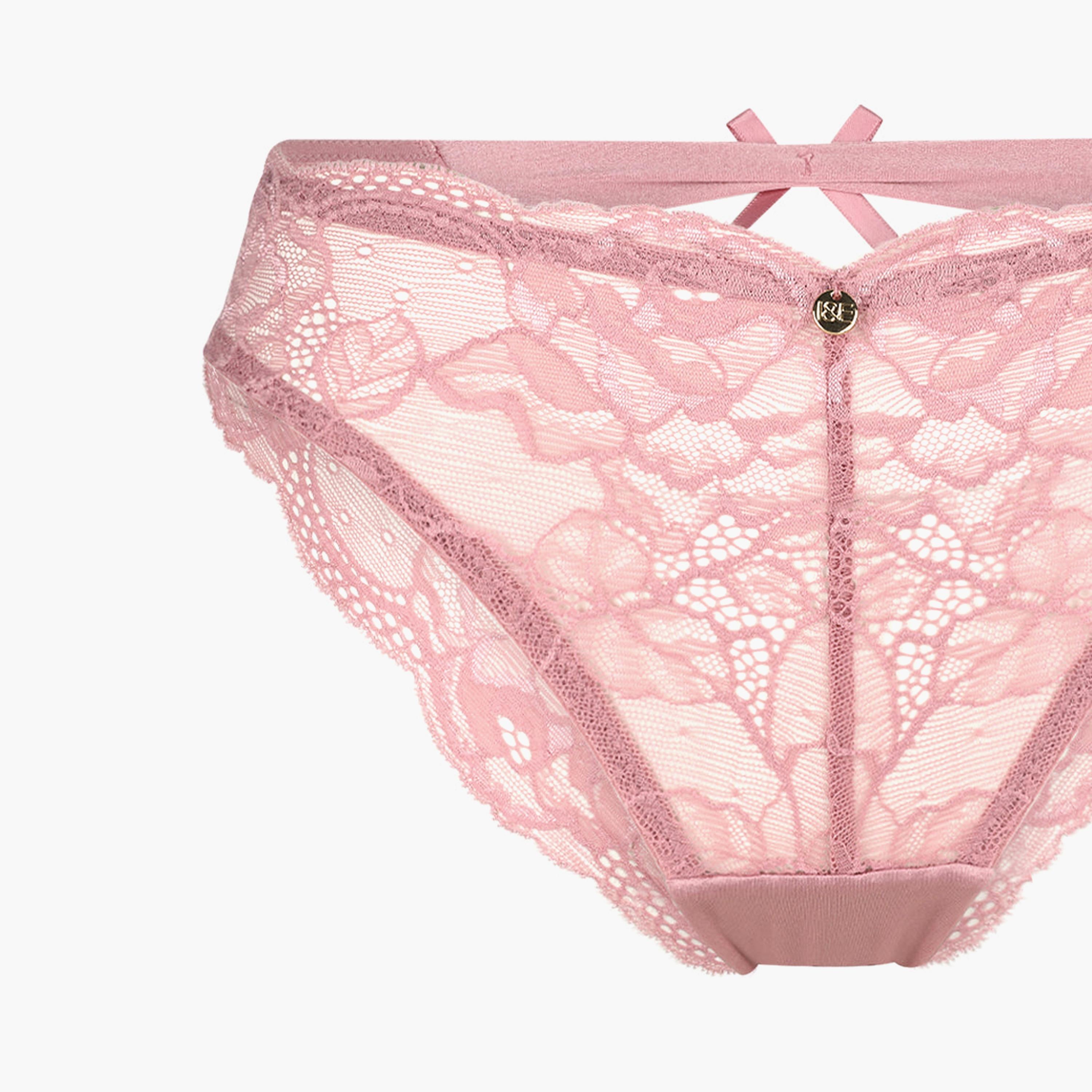 Isla & Evie Sexy Lace Medium Coverage Women's Bikini Panty-women-clothing-lingerie-panties-image-3