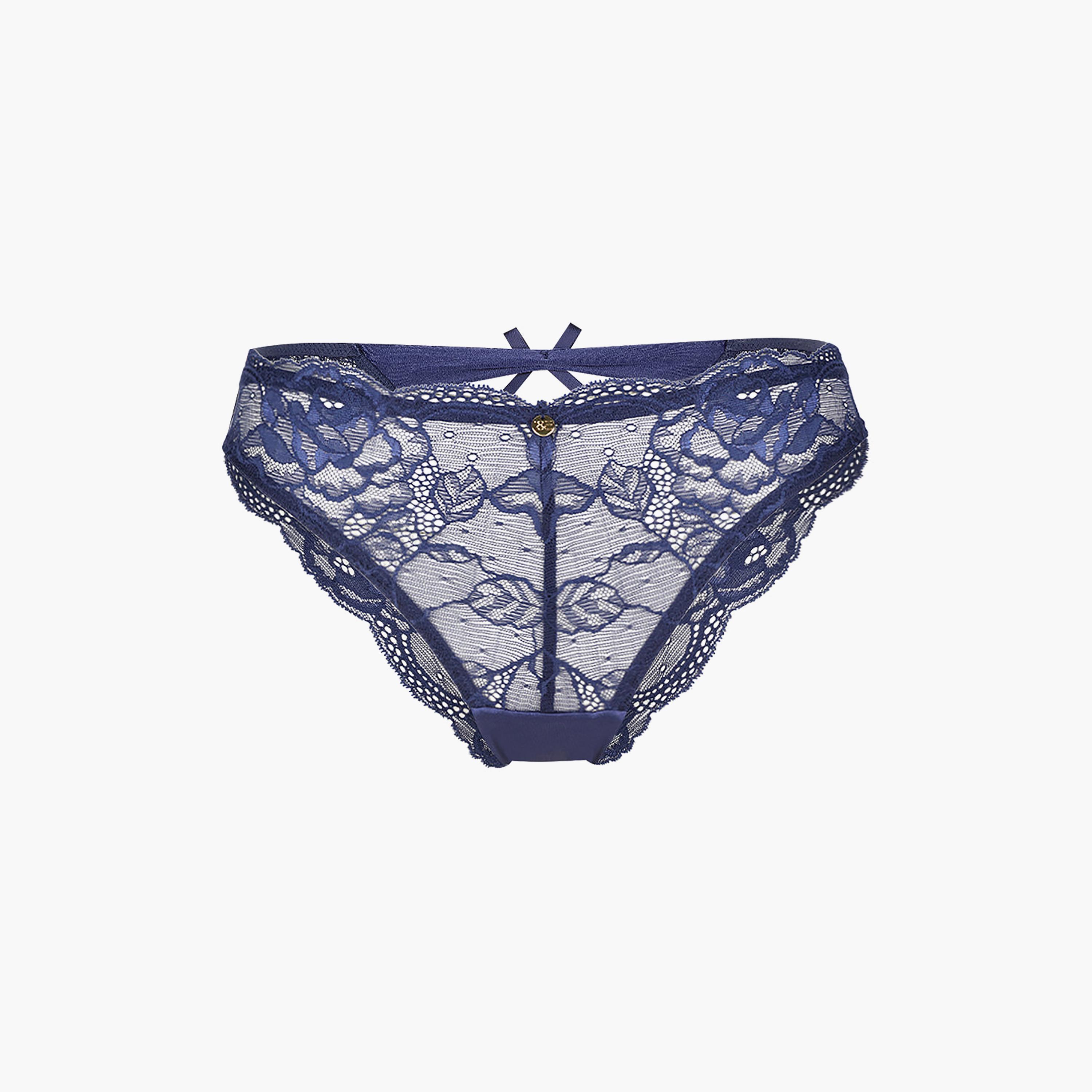 ملابس داخلية بيكيني نسائي دانتيل مثير بتغطية متوسطة من إيسلا اند إيفي-women-clothing-lingerie-panties-image-1