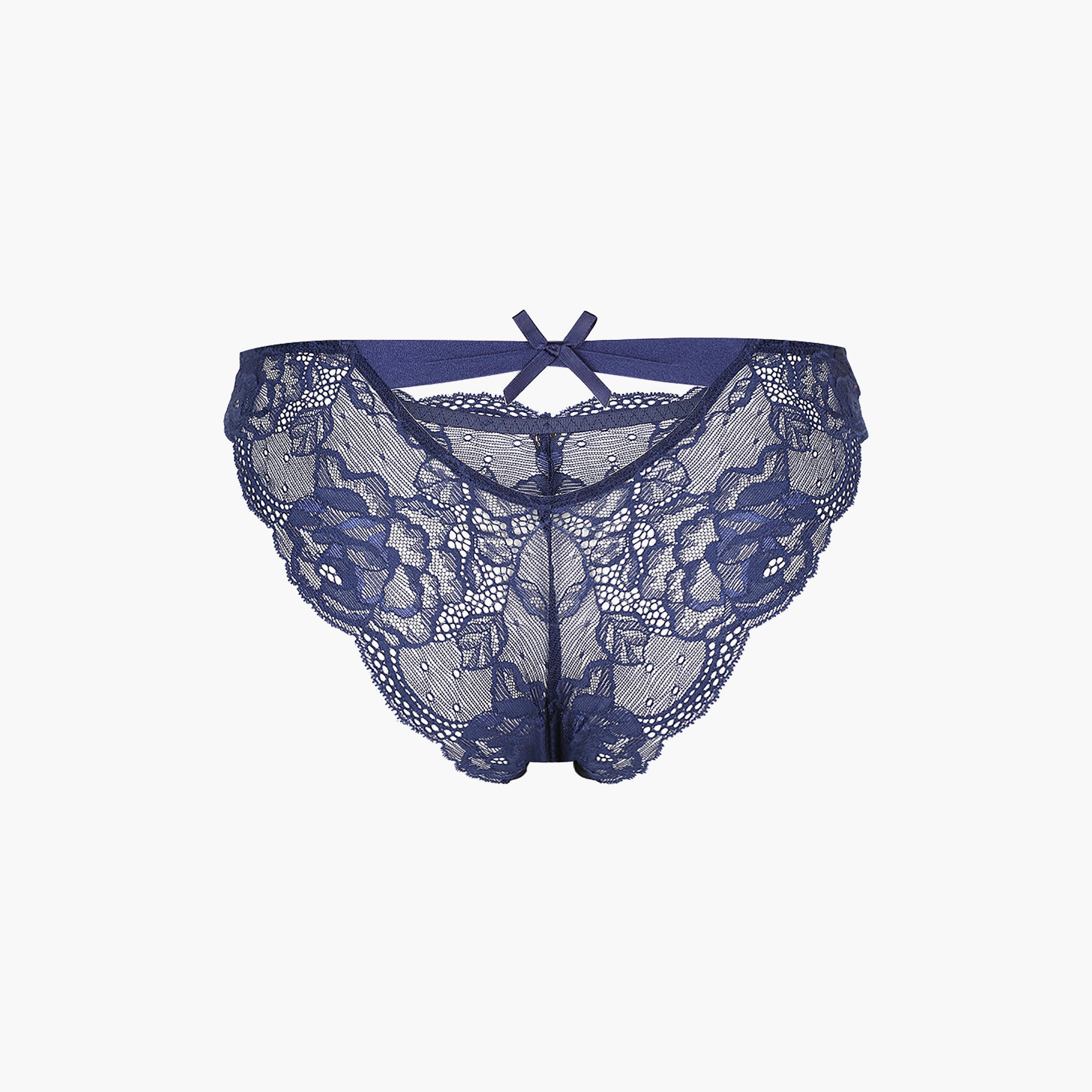 ملابس داخلية بيكيني نسائي دانتيل مثير بتغطية متوسطة من إيسلا اند إيفي-women-clothing-lingerie-panties-image-2