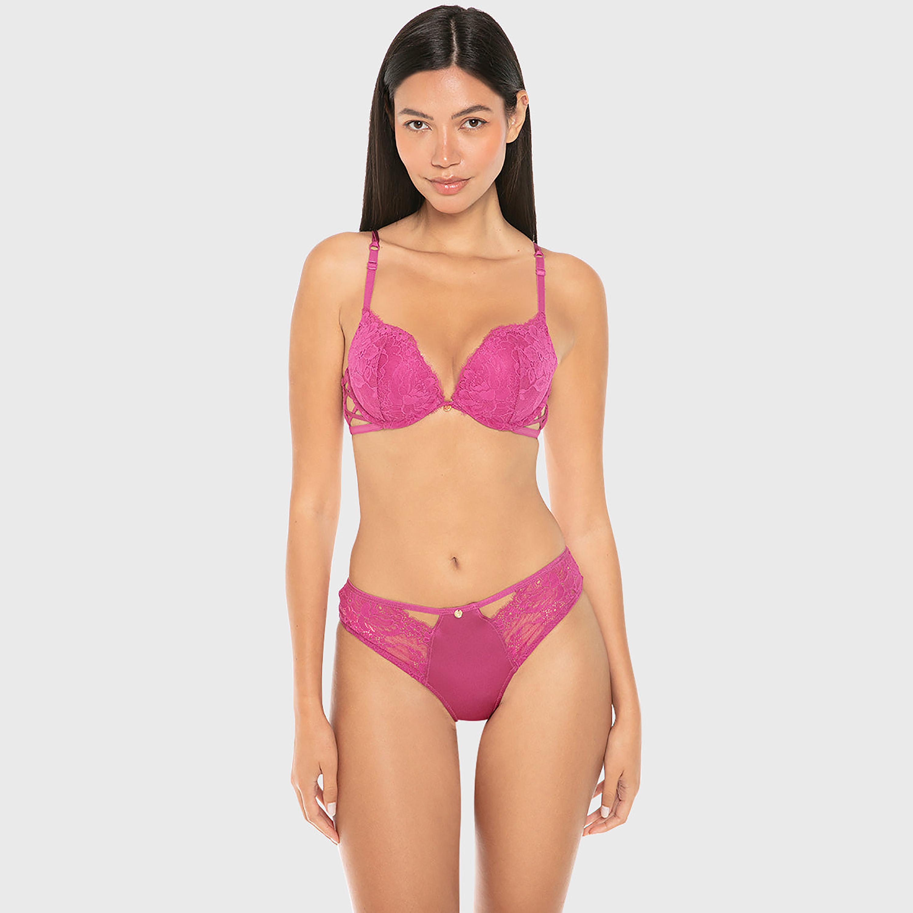 ملابس داخلية شيكي نسائي دانتيل بتغطية متوسطة لوكس فاشن من إيسلا اند إيفي-women-clothing-lingerie-panties-image-2