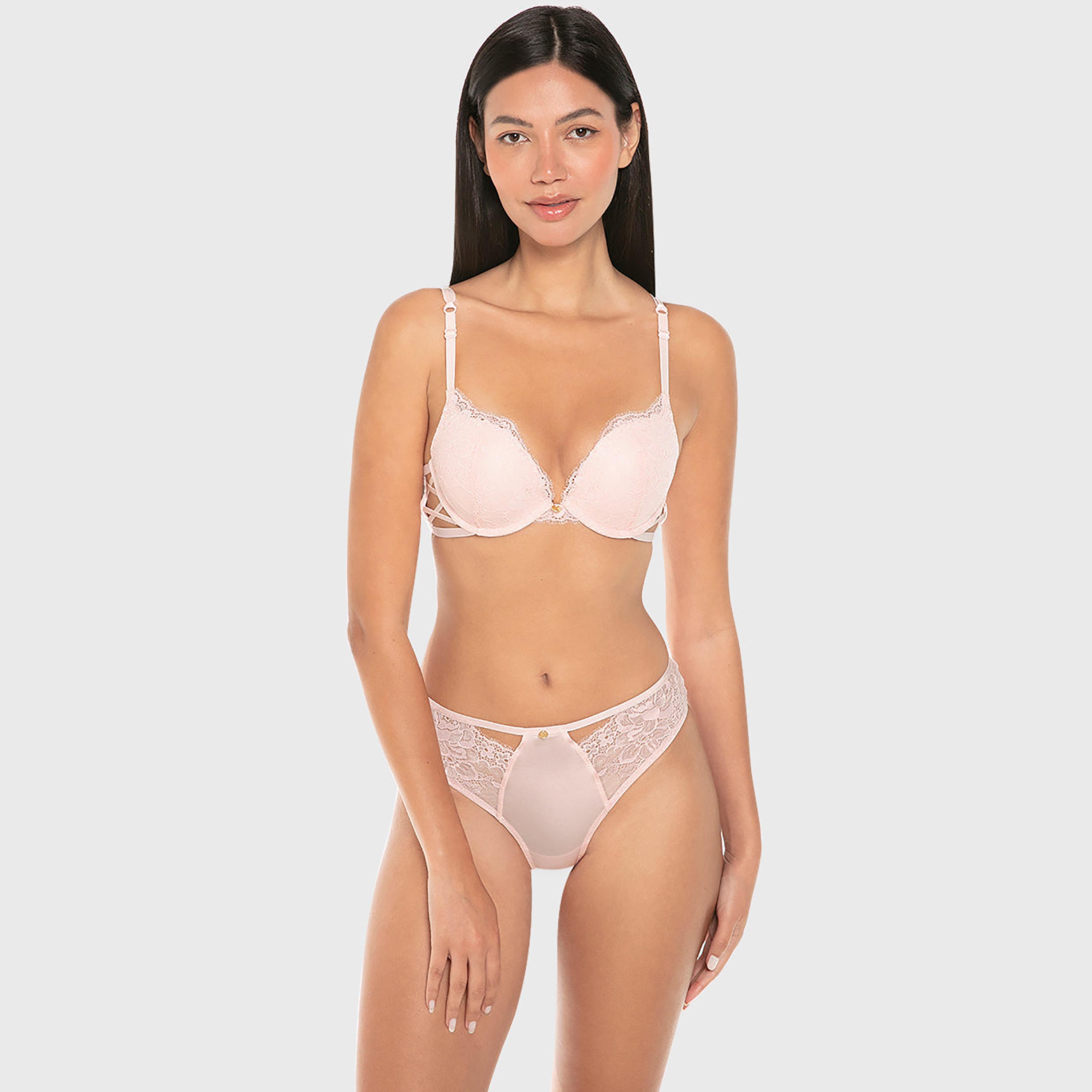 ملابس داخلية شيكي نسائي دانتيل بتغطية متوسطة لوكس فاشن من إيسلا اند إيفي-women-clothing-lingerie-panties-image-2