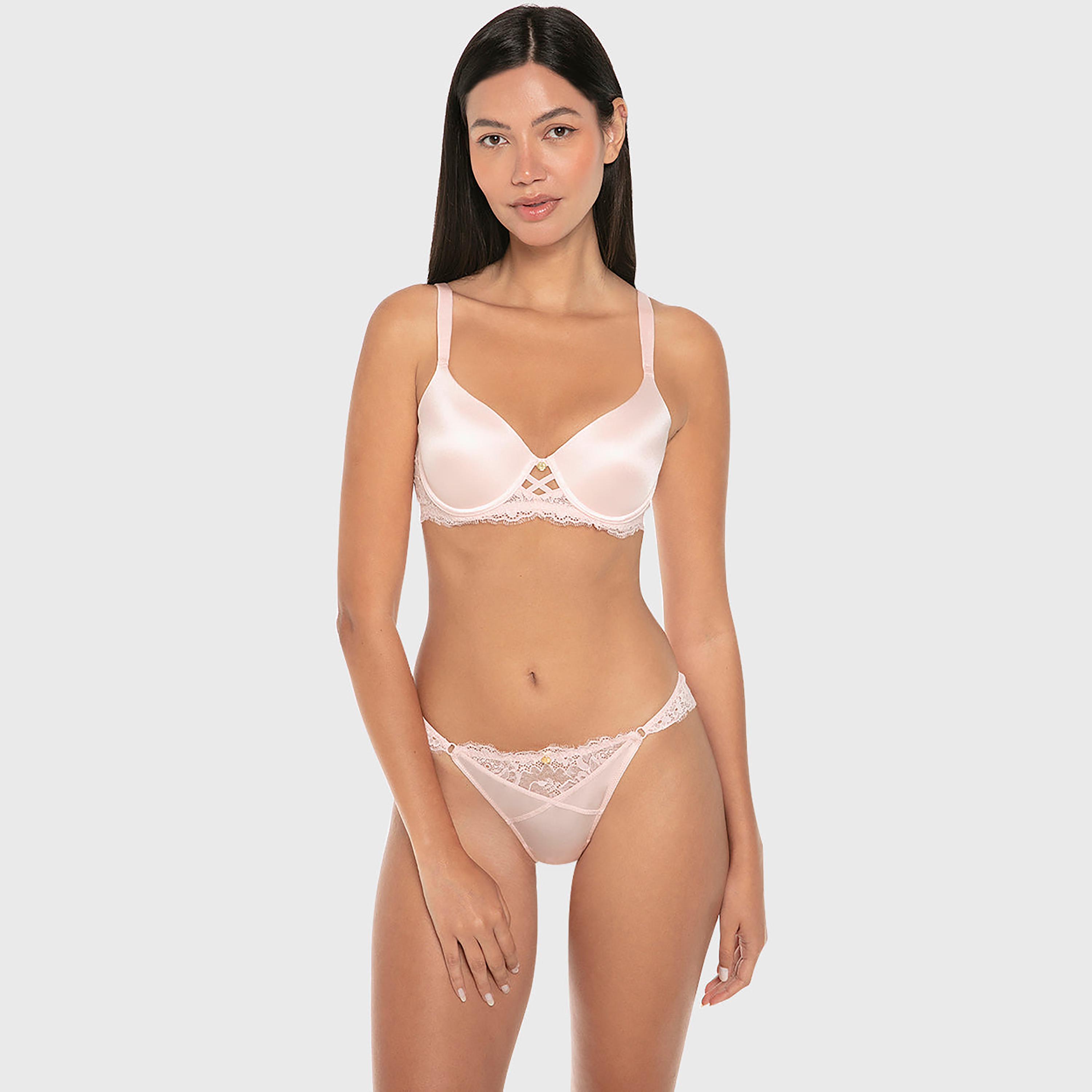 Isla & Evie Luxe Fashion Lace Low Coverage Women's Thong Panty-women-clothing-lingerie-panties-image-2