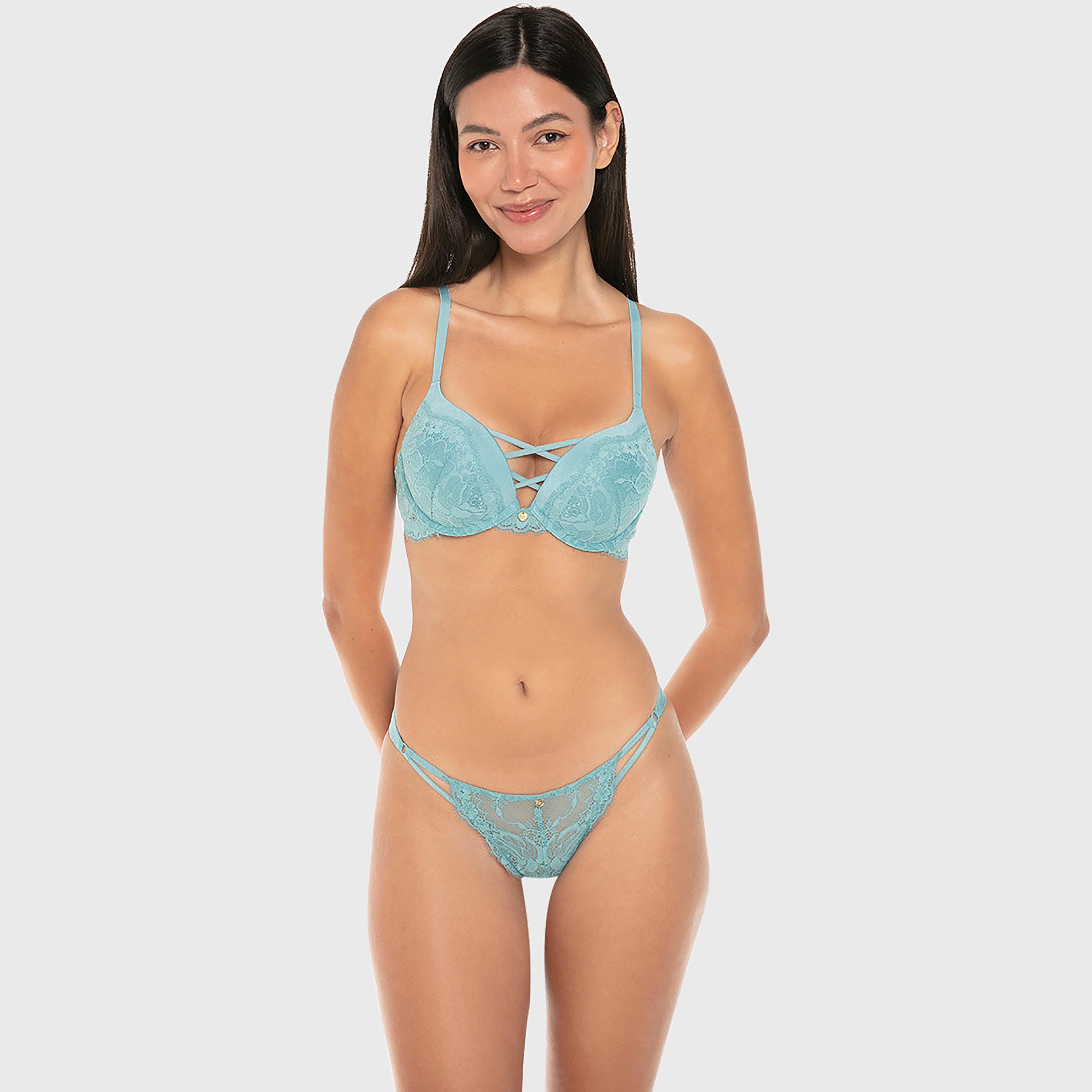 Isla & Evie Luxe Fashion Lace Medium Coverage Women's Bikini Panty-women-clothing-lingerie-panties-image-2
