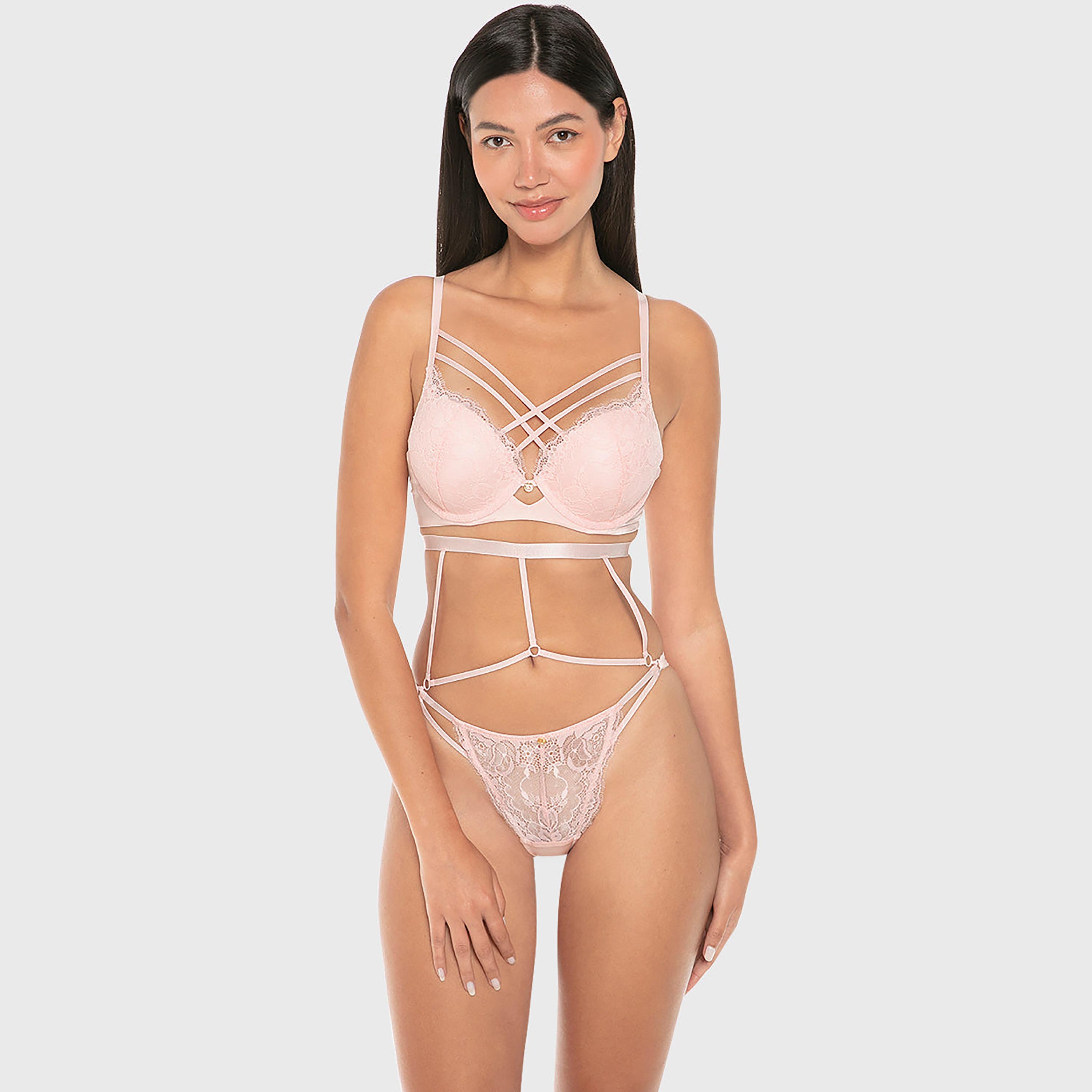 ملابس داخلية بيكيني نسائي دانتيل بتغطية متوسطة لوكس فاشن من إيسلا اند إيفي-women-clothing-lingerie-panties-image-2