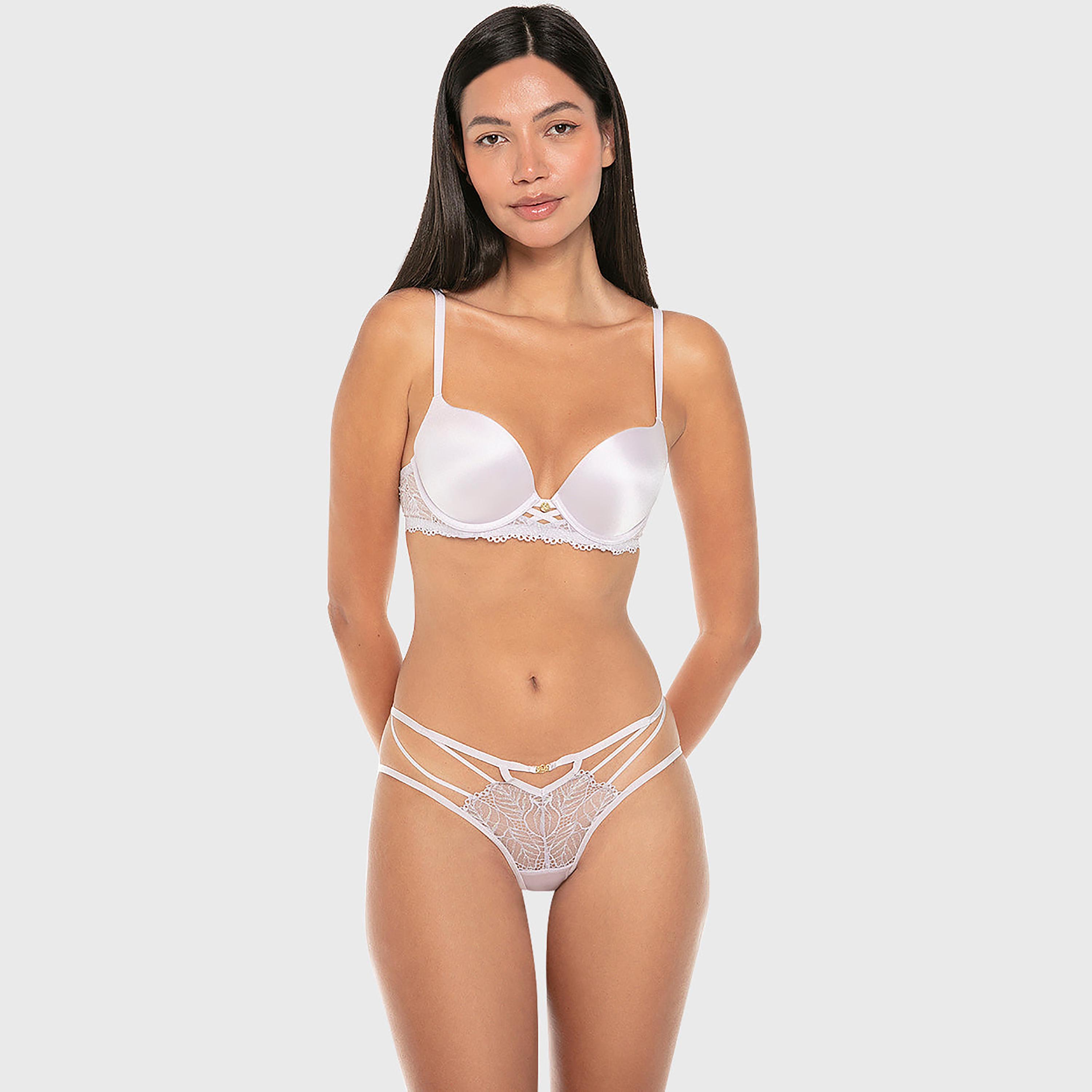ملابس داخلية شيكي نسائي دانتيل بتغطية متوسطة لوكس فاشن من إيسلا اند إيفي-women-clothing-lingerie-panties-image-2
