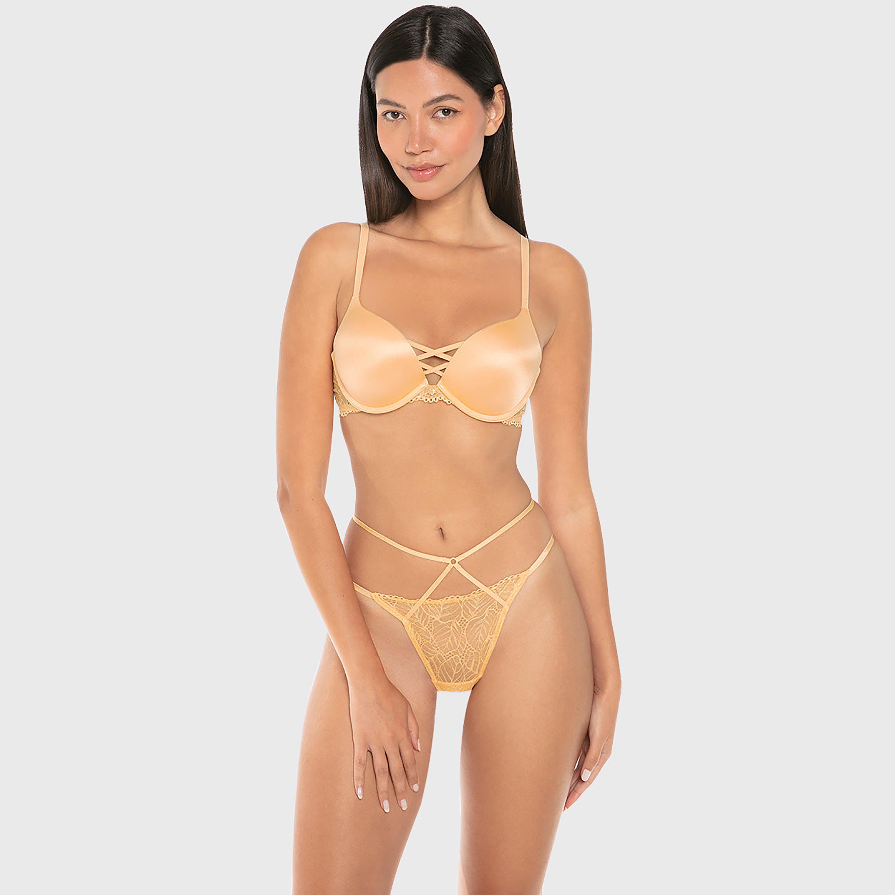 ملابس داخلية بيكيني نسائي دانتيل بتغطية منخفضة لوكس فاشن من إيسلا اند إيفي-women-clothing-lingerie-panties-image-2