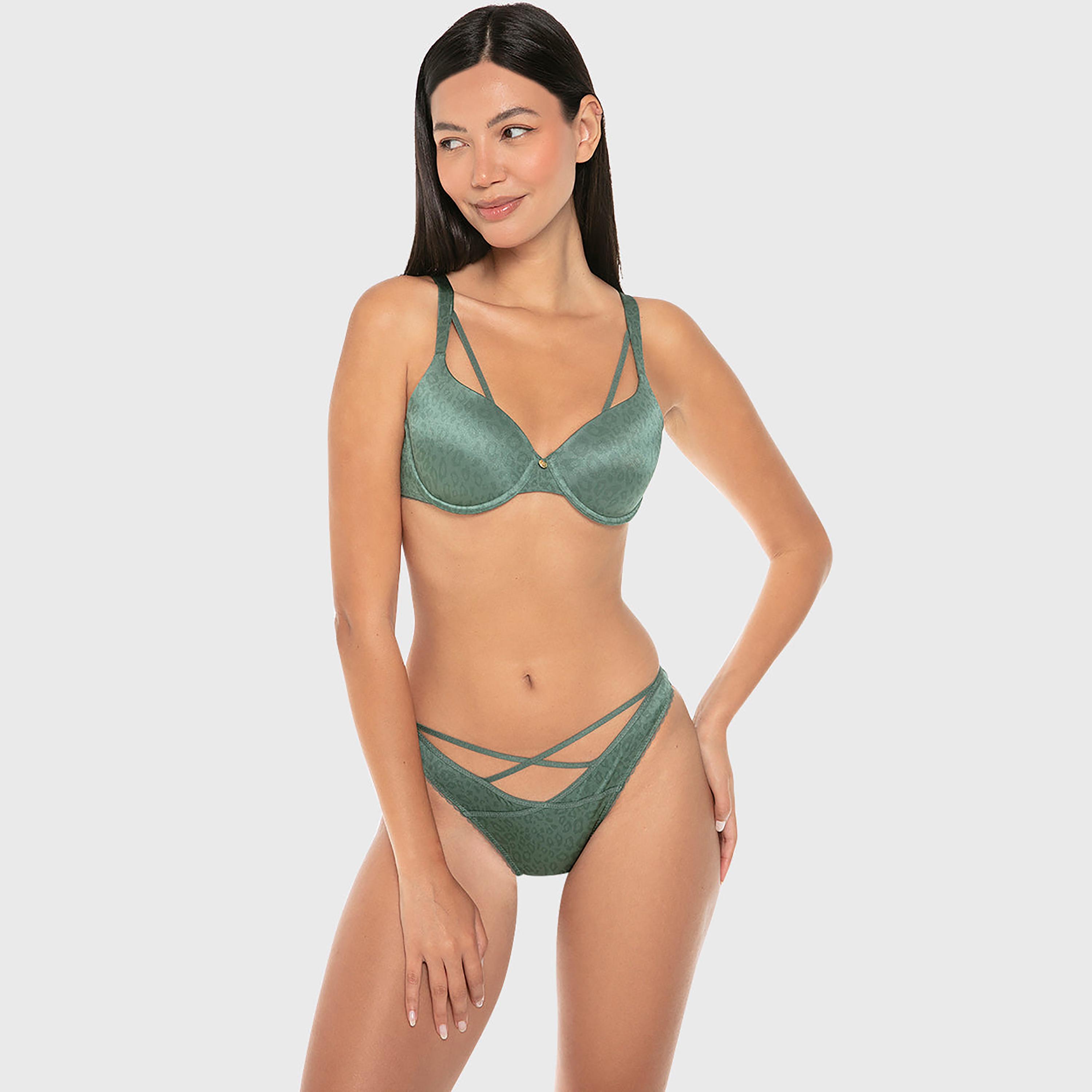ملابس داخلية برازيلي نسائي بنقشة حيوانات بتغطية متوسطة من إيسلا اند إيفي-women-clothing-lingerie-panties-image-2