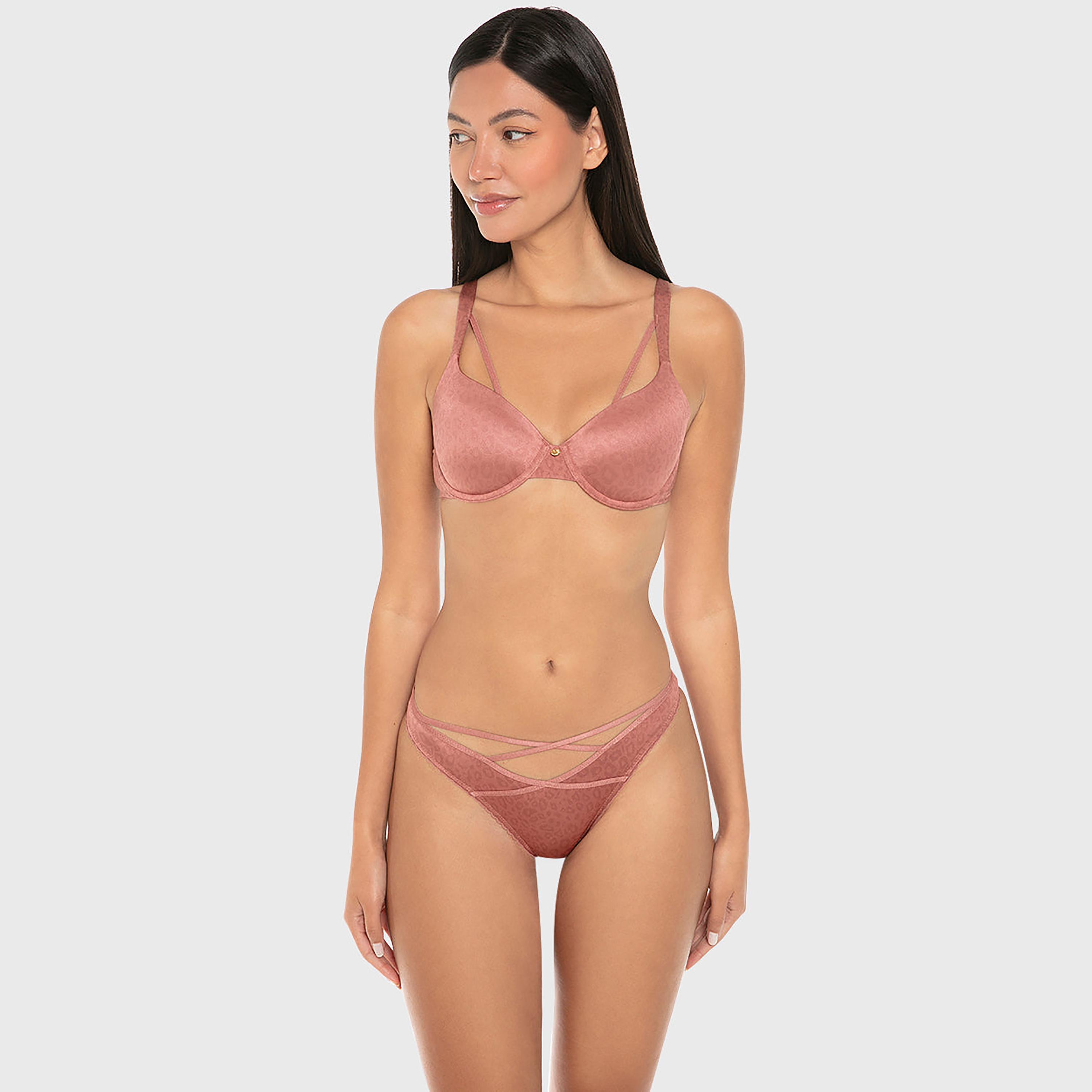 Isla & Evie Animal Print Medium Coverage Women's Brazilian Panty-women-clothing-lingerie-panties-image-2