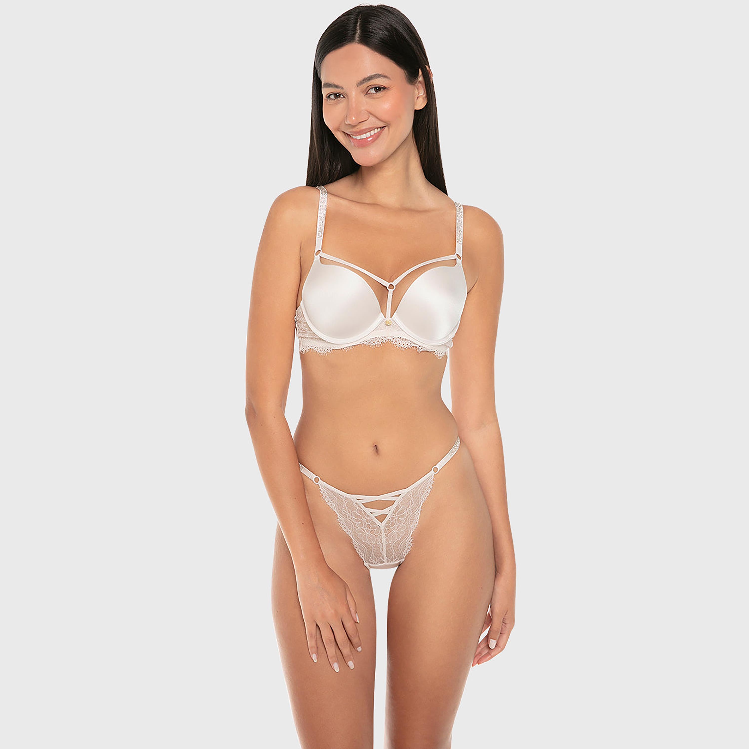 Isla & Evie Luxe Fashion Lace Medium Coverage Women's Cheeky Panty-women-clothing-lingerie-panties-image-2