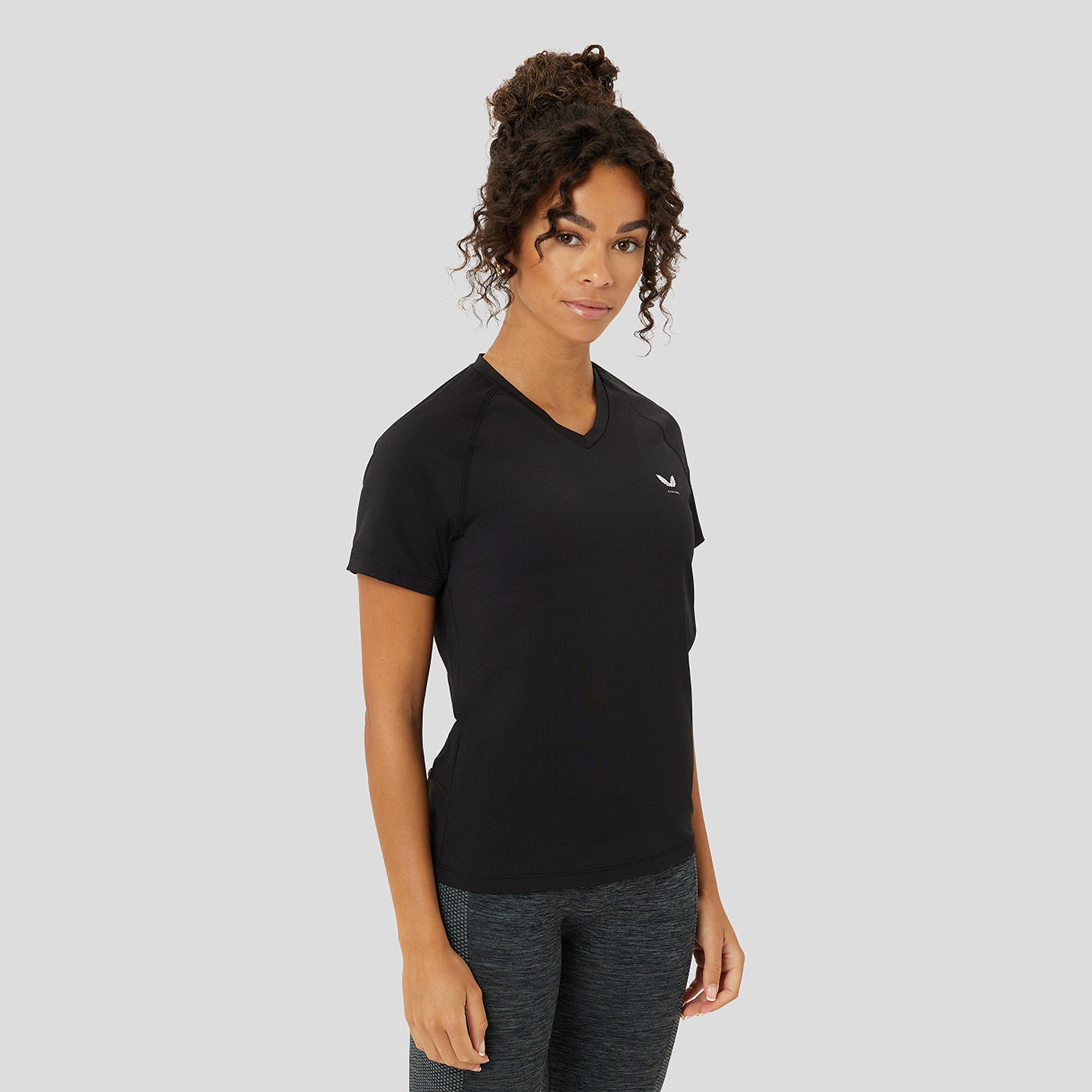 Castore Women's Logo V-Neck Short Sleeves Protek Training Tee-sports-women-clothing-tshirtsandvests-image-1
