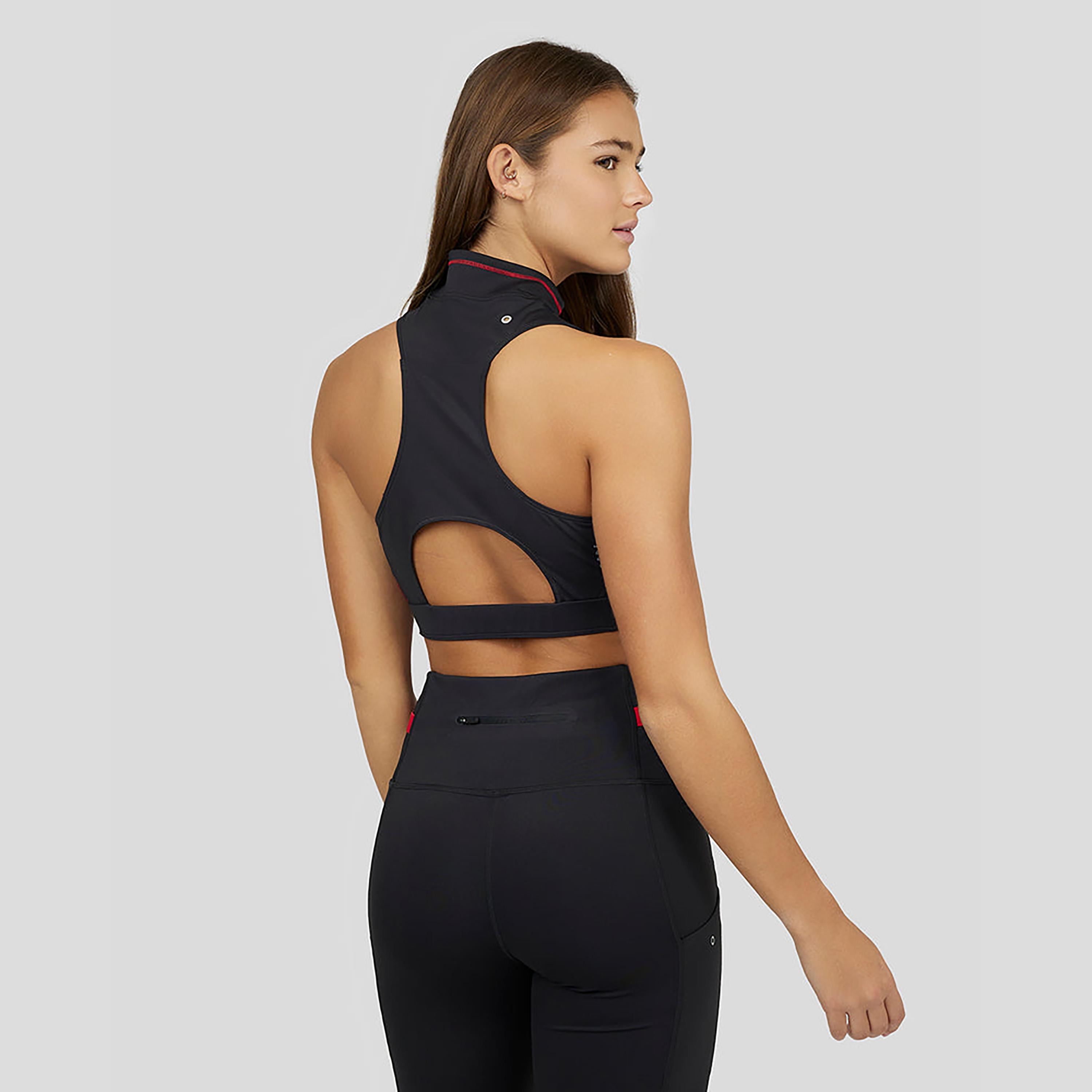 Castore Women's Halter Neck Sleeveless Ultrarun Running Crop Top -Navy-women-clothing-sportswearandactivewear-tshirtsandvests-image-2
