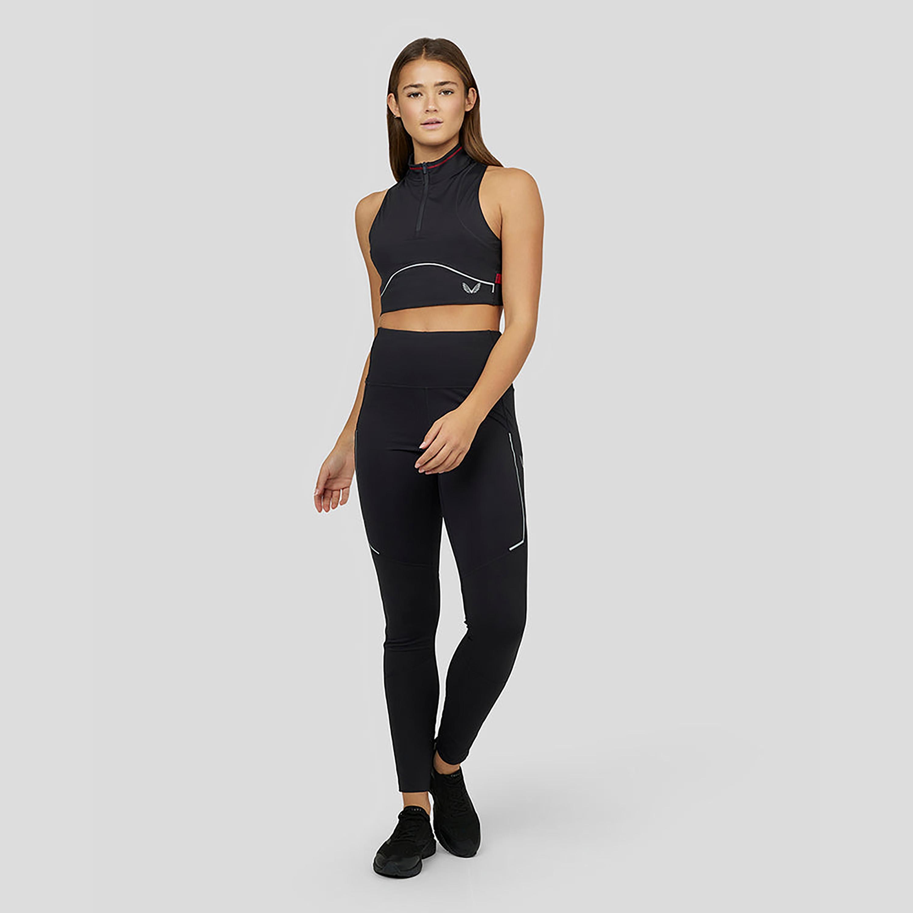 Castore Women's Halter Neck Sleeveless Ultrarun Running Crop Top -Navy-women-clothing-sportswearandactivewear-tshirtsandvests-image-3