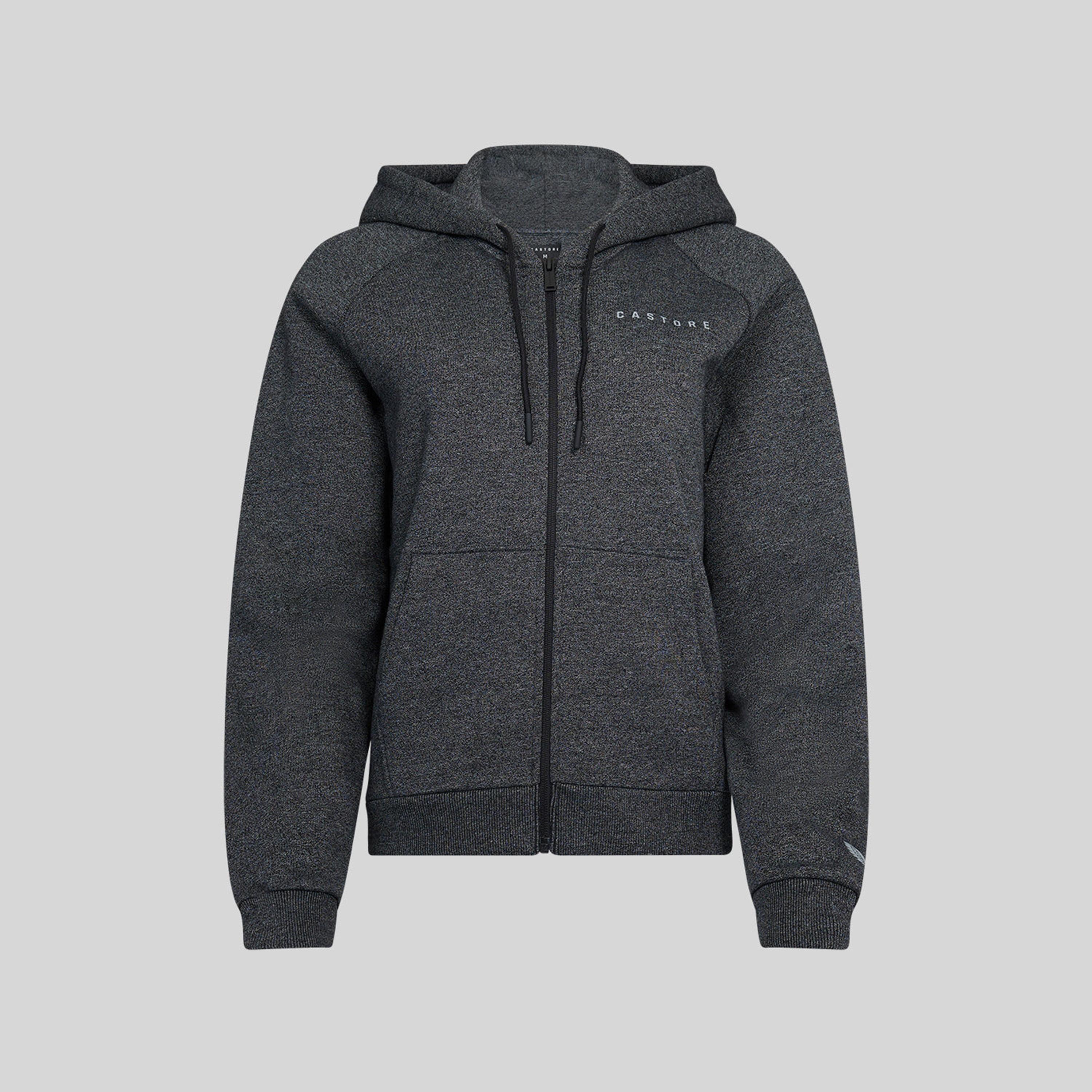 Castore Women's Hooded Neck Long Sleeves Marl Zip Through Hoodie-women-clothing-hoodiesandsweatshirts-hoodies-image-1