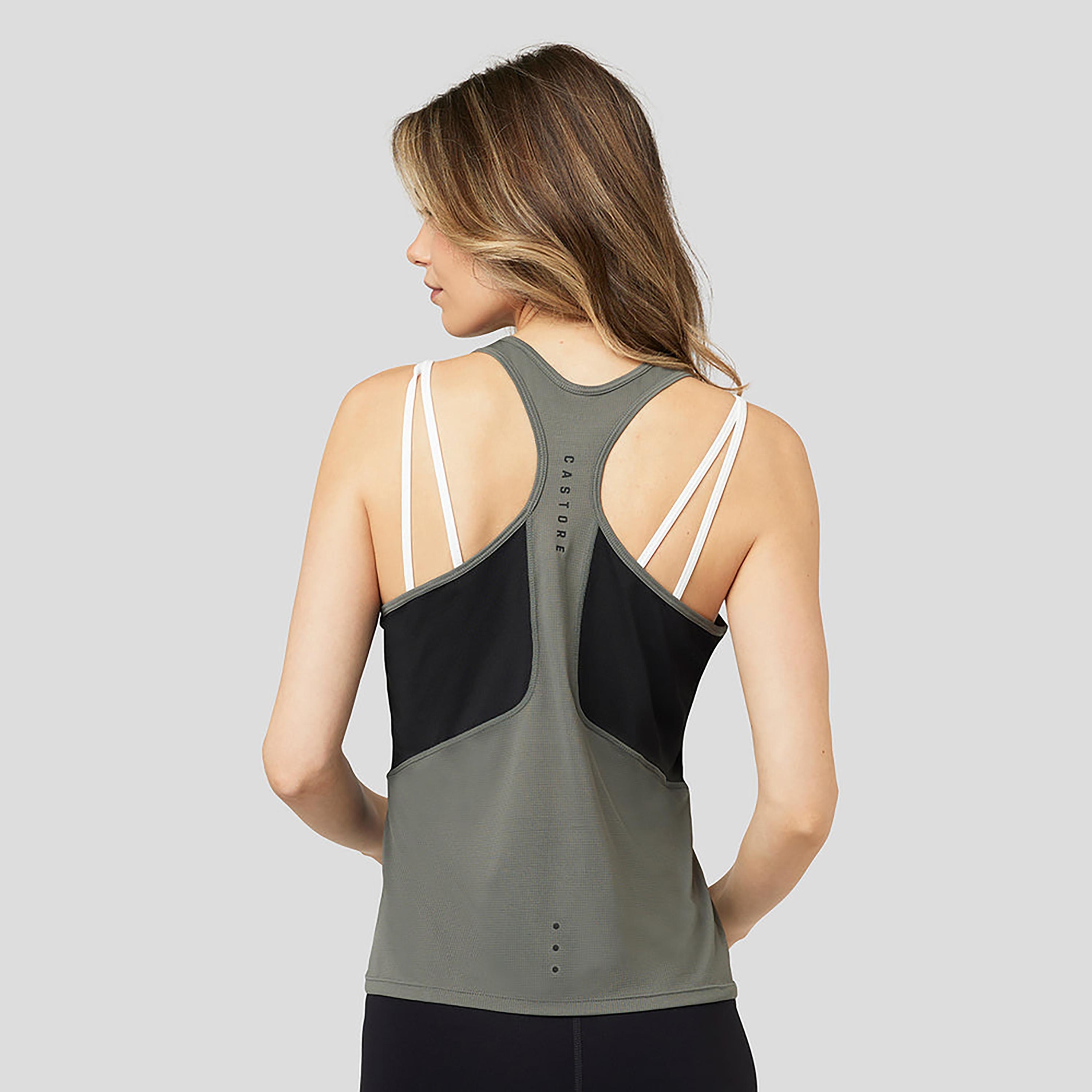 Castore Women's Round Neck Sleeveless Active Performance Tank Top - Gunmetal-sports-women-clothing-tshirtsandvests-image-2