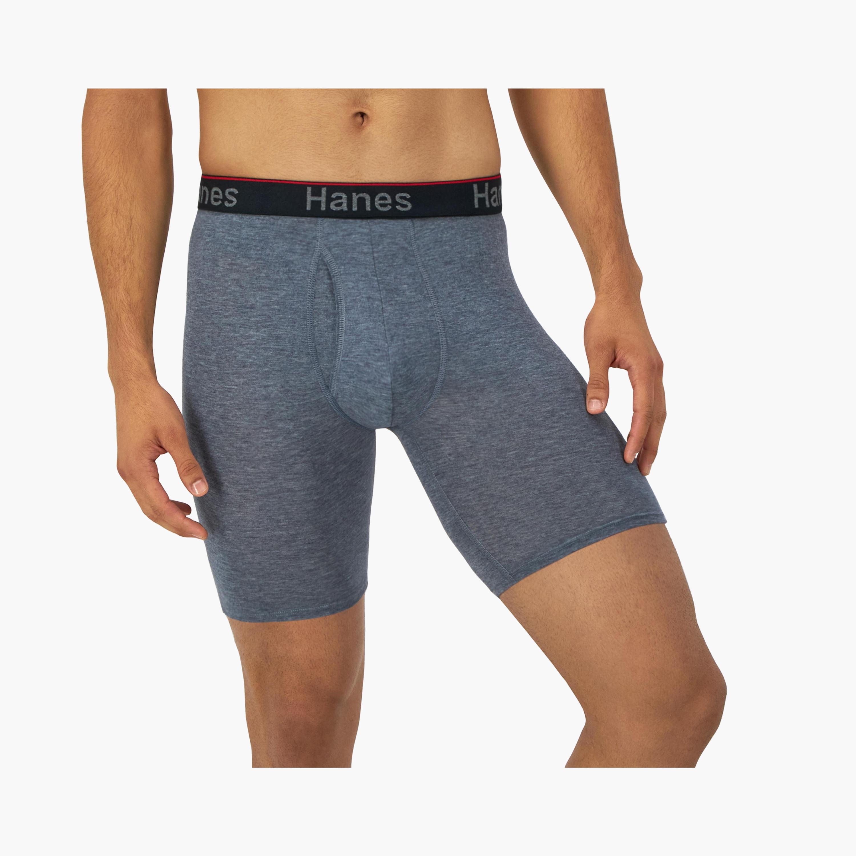 Hanes Pack of 3 Brand Print Waistband Men's Boxer Briefs-men-clothing-innerwear-underwear-image-3