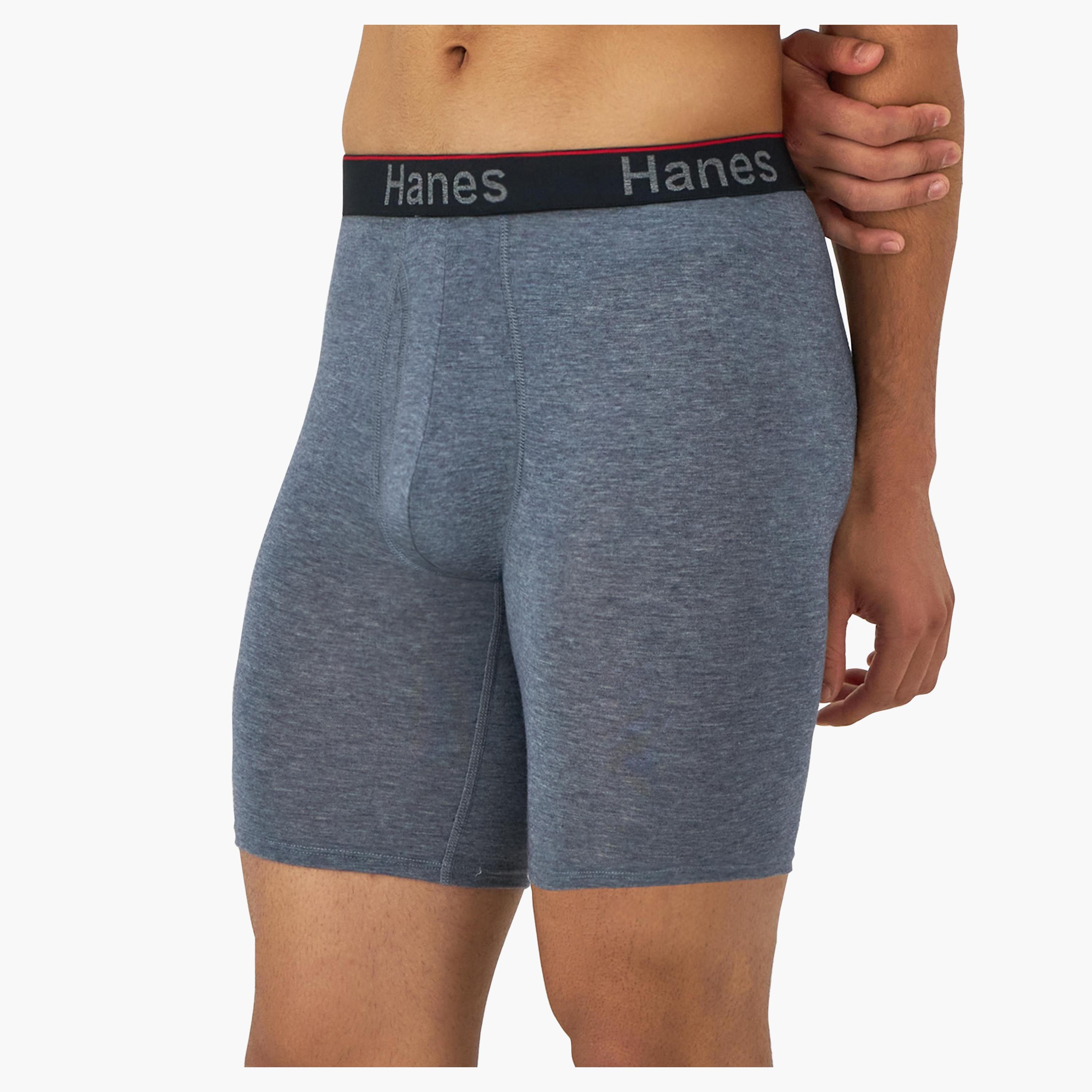 Hanes Pack of 3 Brand Print Waistband Men's Boxer Briefs-men-clothing-innerwear-underwear-image-4