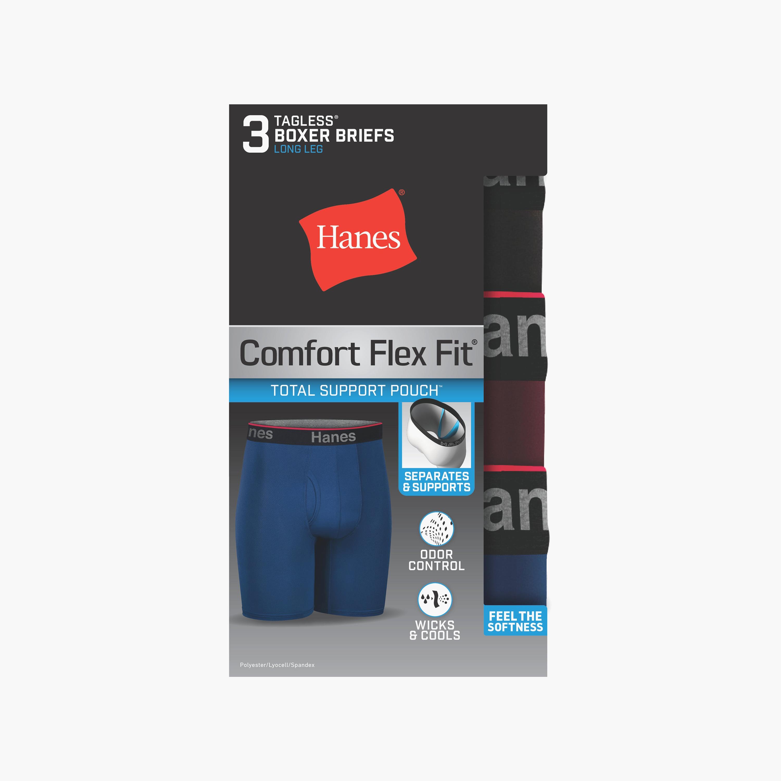 Hanes Pack of 3 Brand Print Waistband Men's Boxer Briefs-men-clothing-innerwear-underwear-image-6