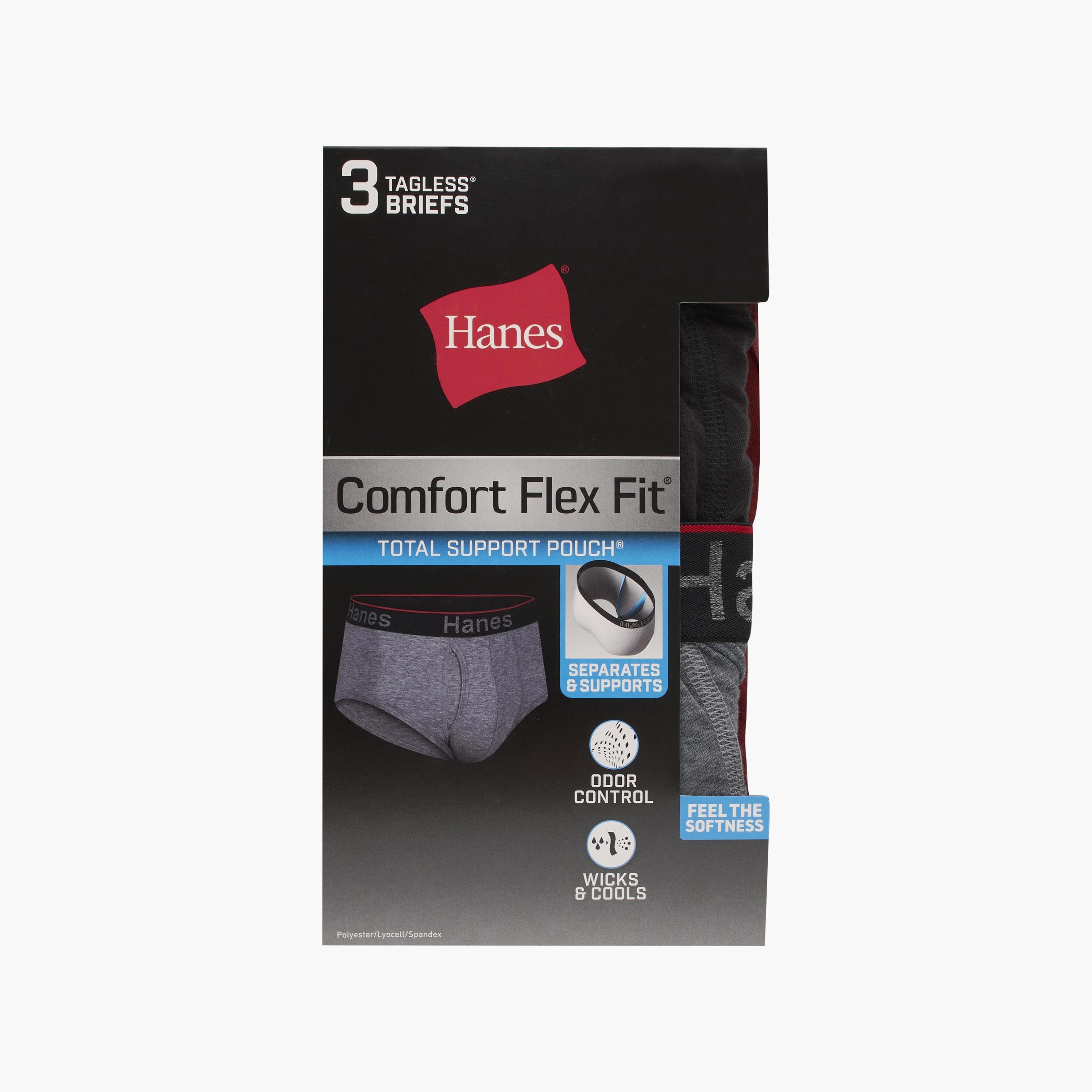 Hanes Pack of 3 Brand Print Waistband Men's Briefs-men-clothing-innerwear-underwear-image-6
