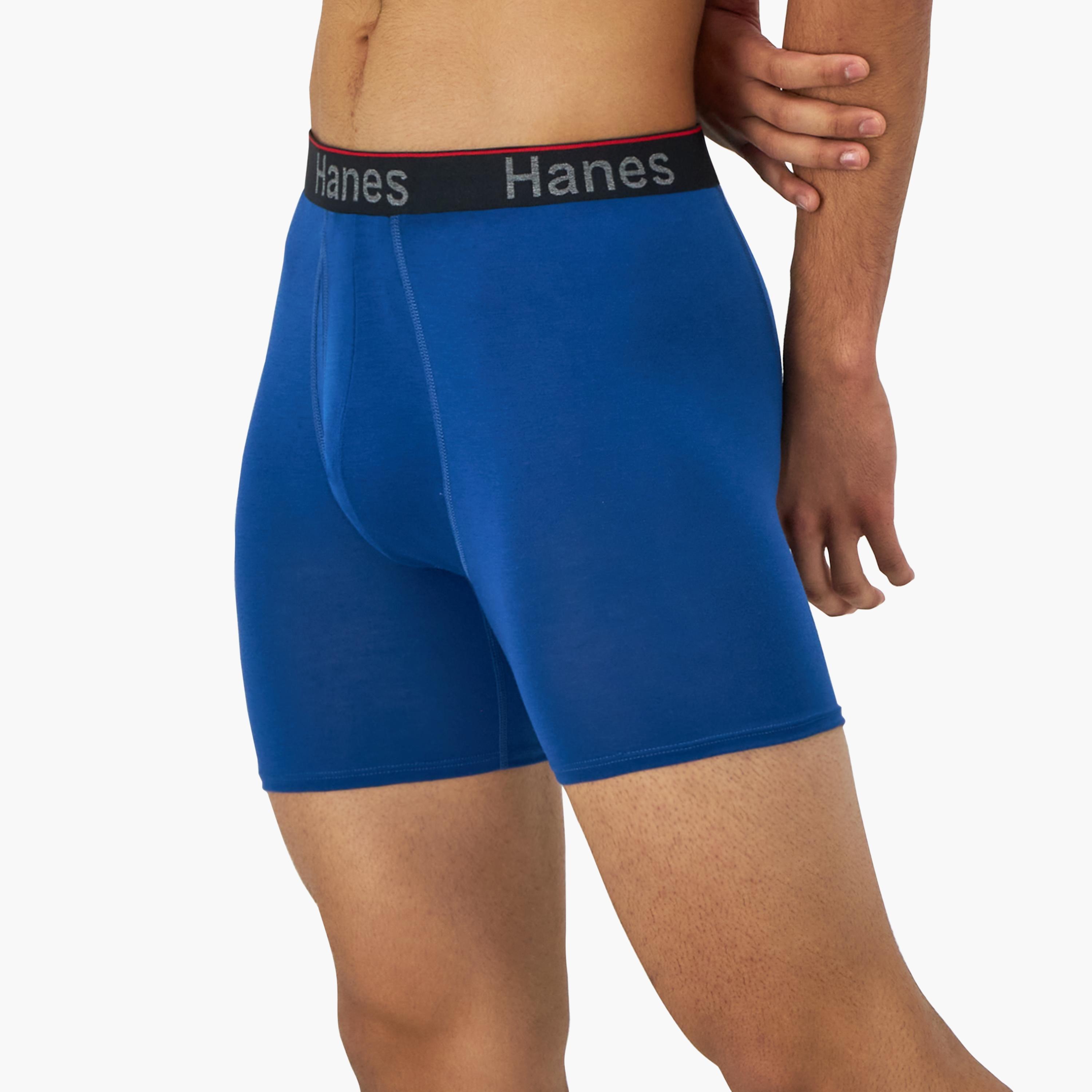 Hanes Pack of 3 Brand Print Waistband Men's Boxer Briefs-men-clothing-innerwear-underwear-image-3