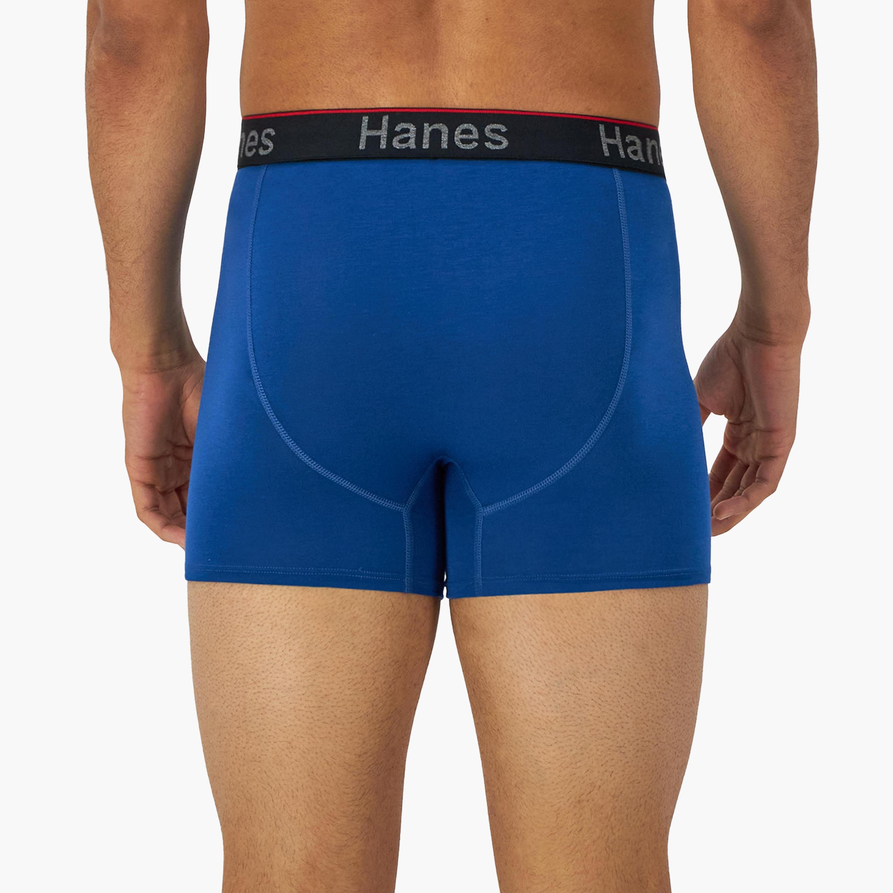Hanes Pack of 3 Brand Print Waistband Men's Trunks-men-clothing-innerwear-underwear-image-4