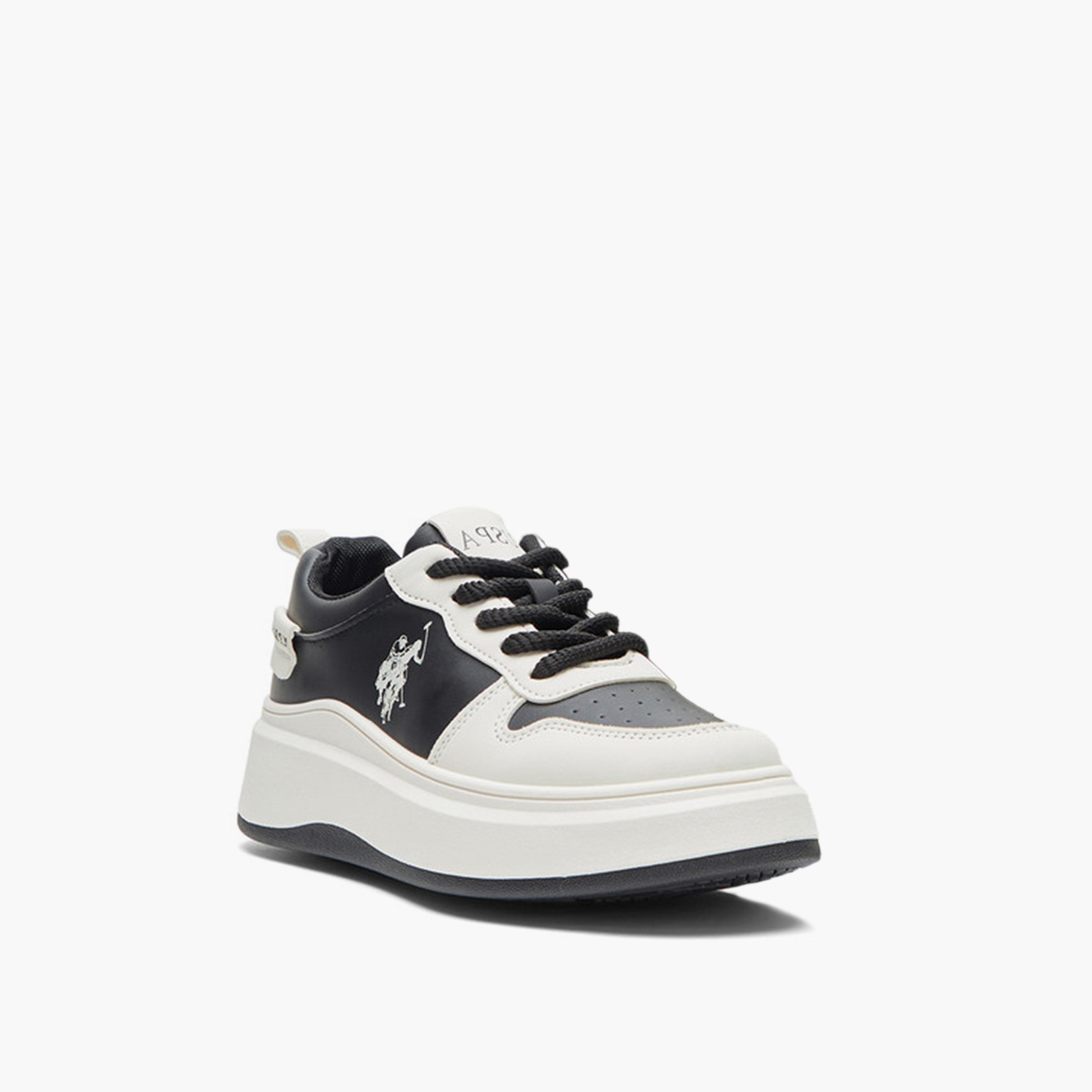 U.S. Polo Assn Women's Lace-Up Low Ankle Sneakers | CHAPPY-GLB-5FX-women-shoes-sneakers-image-1