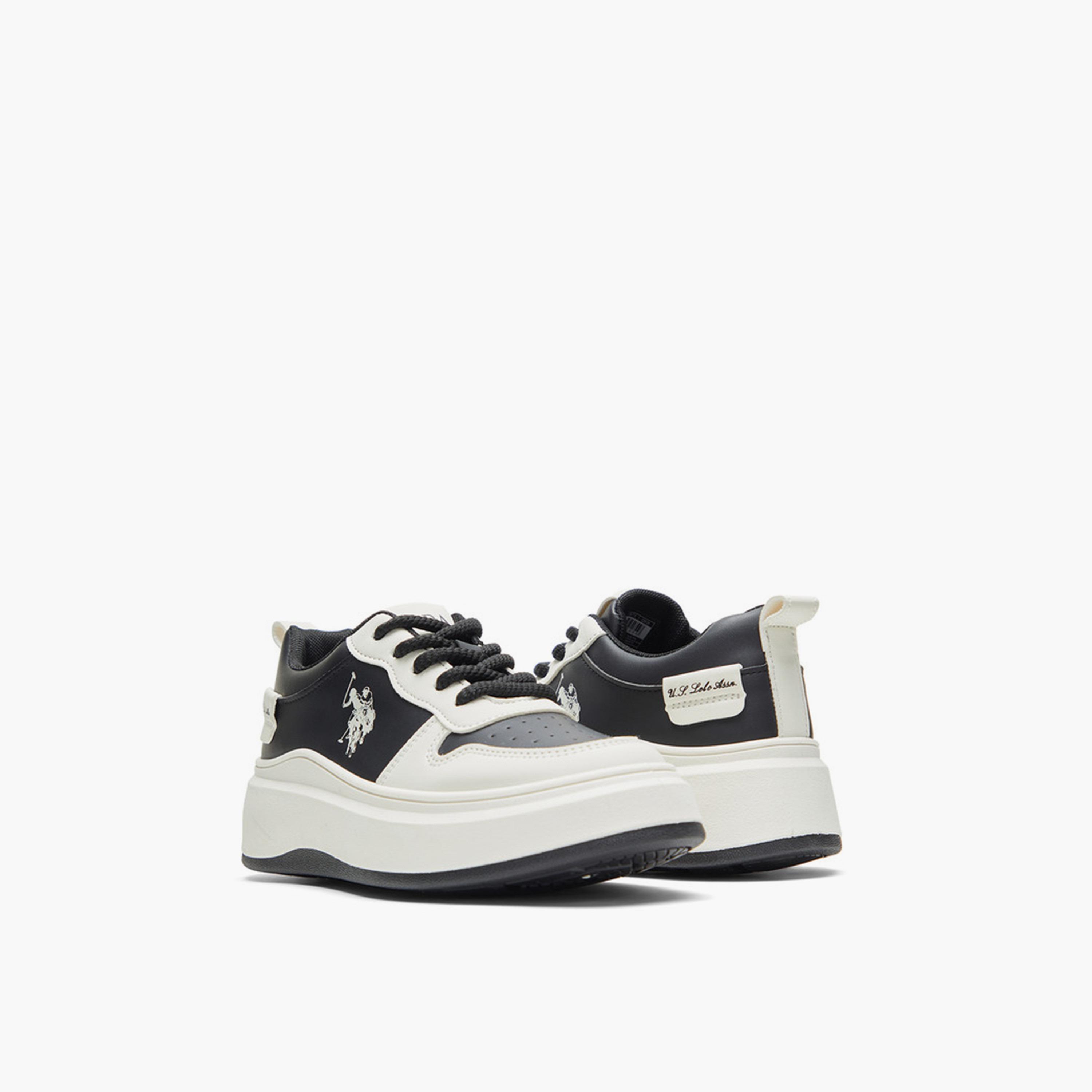 U.S. Polo Assn Women's Lace-Up Low Ankle Sneakers | CHAPPY-GLB-5FX-women-shoes-sneakers-image-2