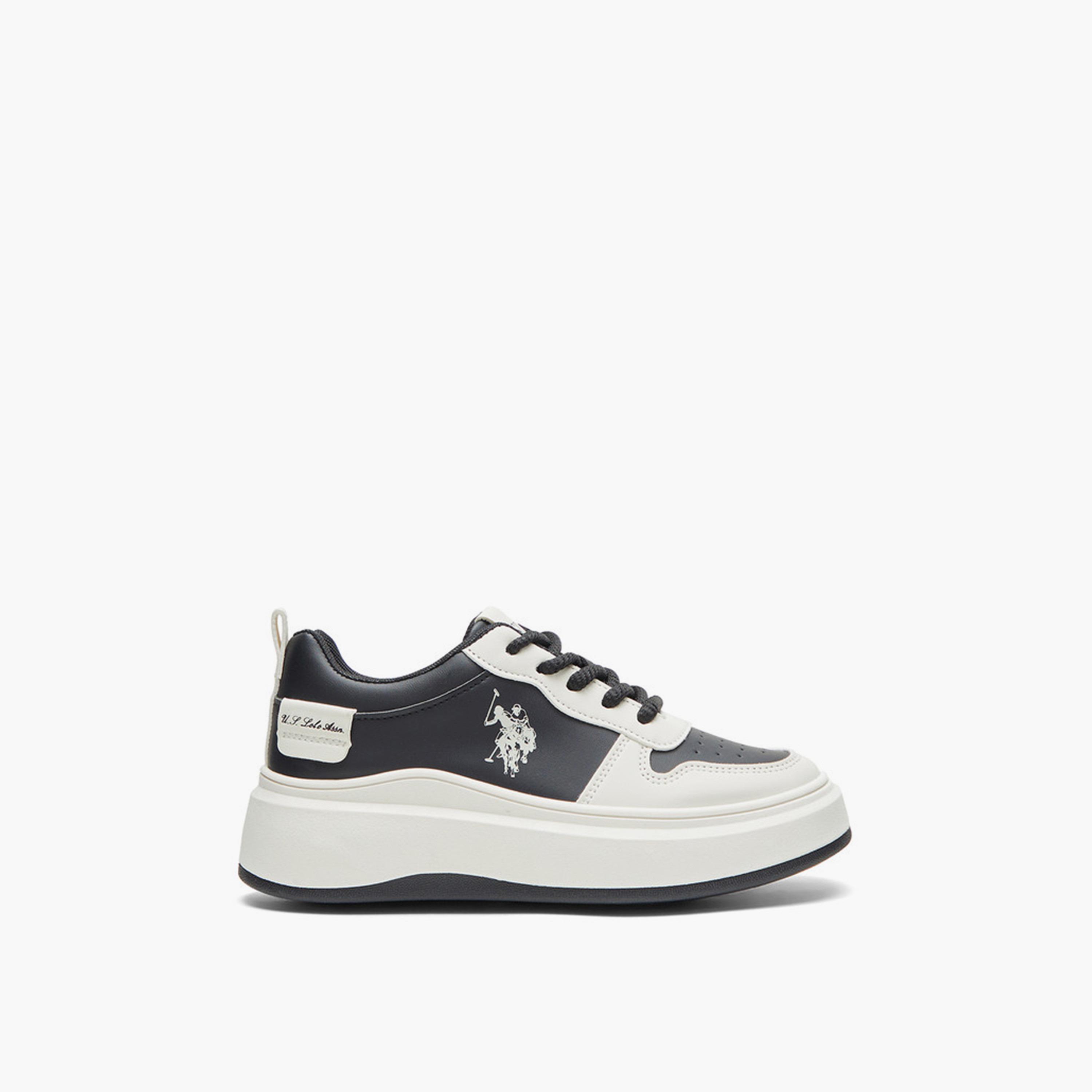 U.S. Polo Assn Women's Lace-Up Low Ankle Sneakers | CHAPPY-GLB-5FX-women-shoes-sneakers-image-4