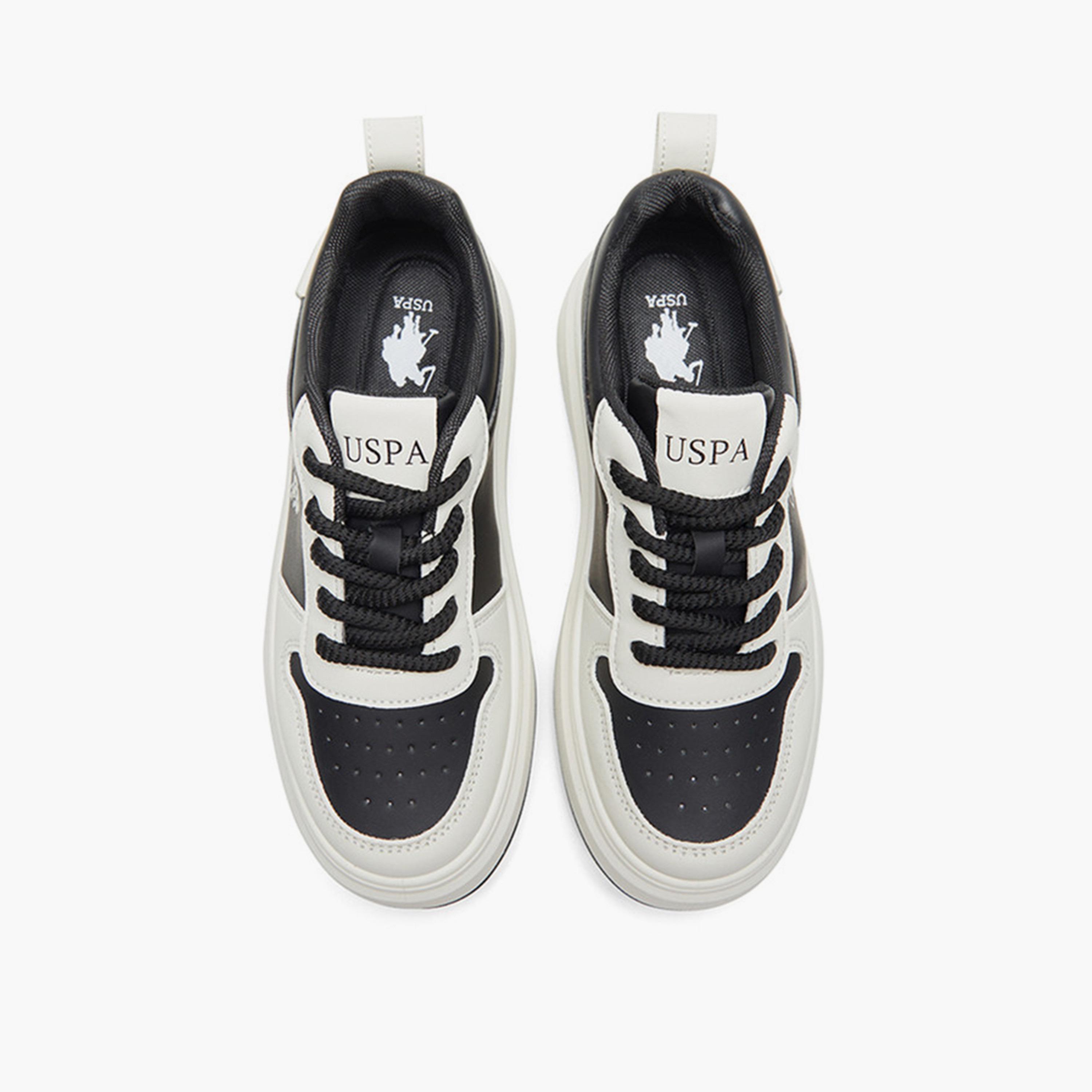 U.S. Polo Assn Women's Lace-Up Low Ankle Sneakers | CHAPPY-GLB-5FX-women-shoes-sneakers-image-5