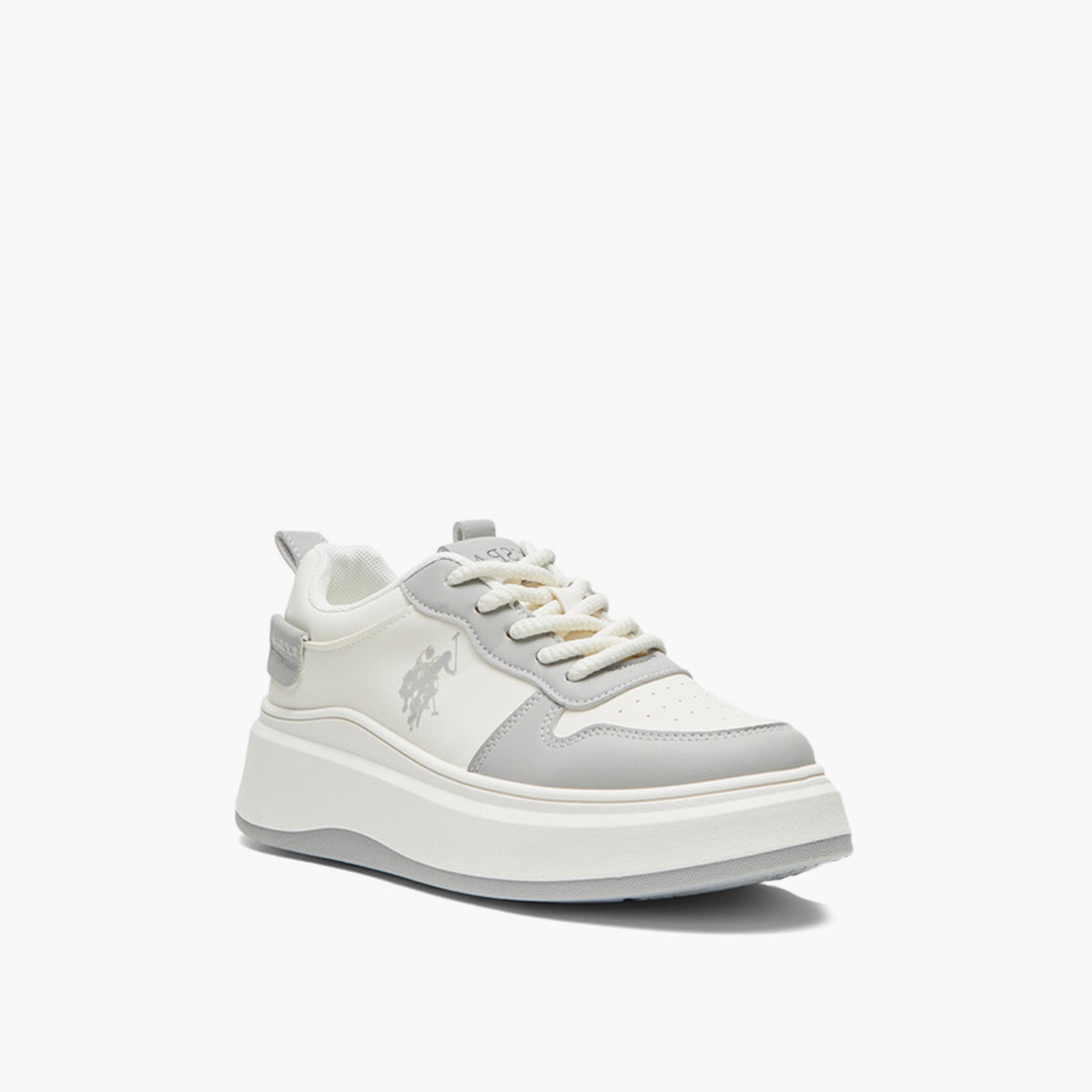 U.S. Polo Assn Women's Lace-Up Low Ankle Sneakers | CHAPPY-GLB-5FX-women-shoes-sneakers-image-1