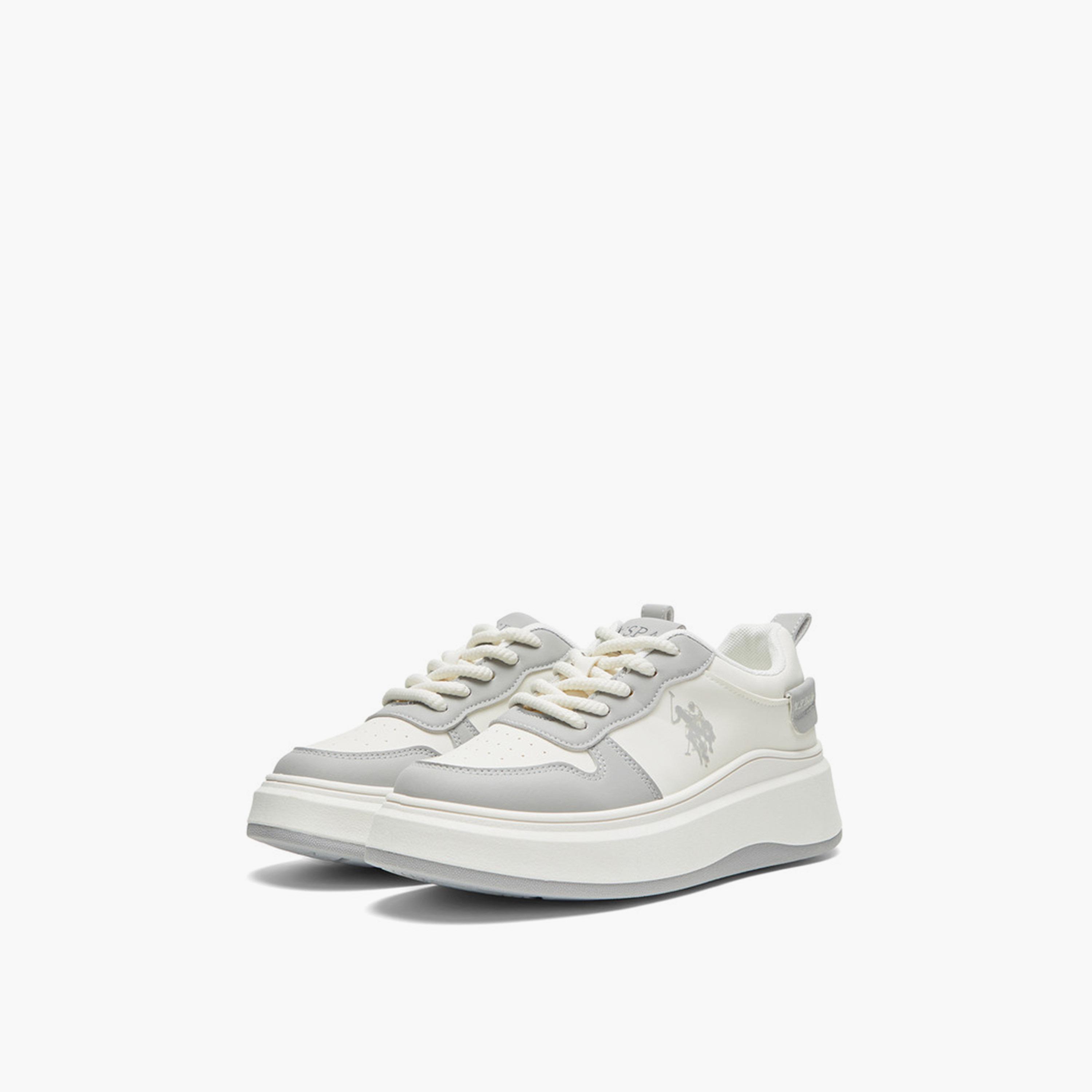 U.S. Polo Assn Women's Lace-Up Low Ankle Sneakers | CHAPPY-GLB-5FX-women-shoes-sneakers-image-3