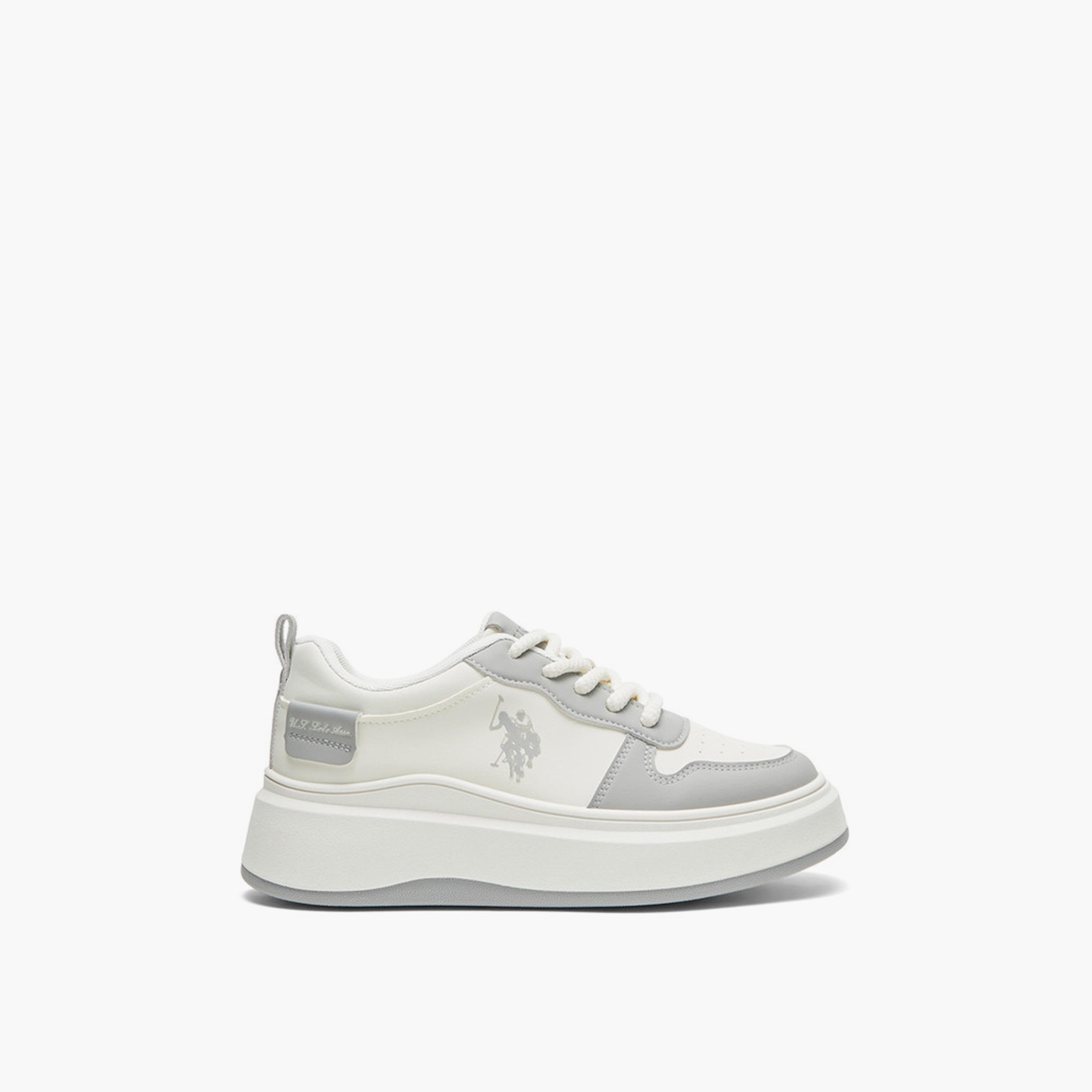 U.S. Polo Assn Women's Lace-Up Low Ankle Sneakers | CHAPPY-GLB-5FX-women-shoes-sneakers-image-4